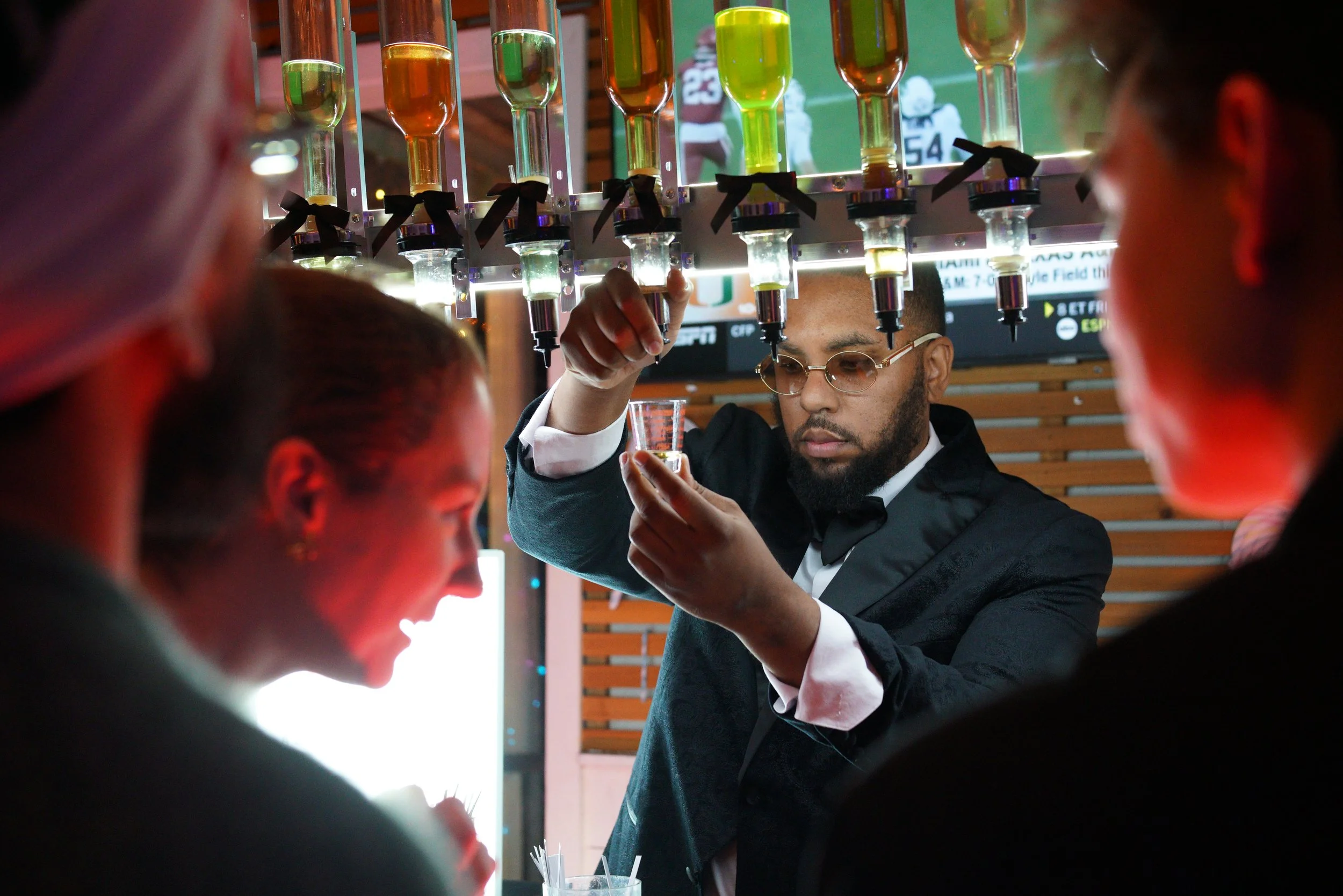 Luxury brand activation using a mobile perfume bar experience by Baroma Parfum Bar designed to engage guests through scent at a corporate event in Atlanta.