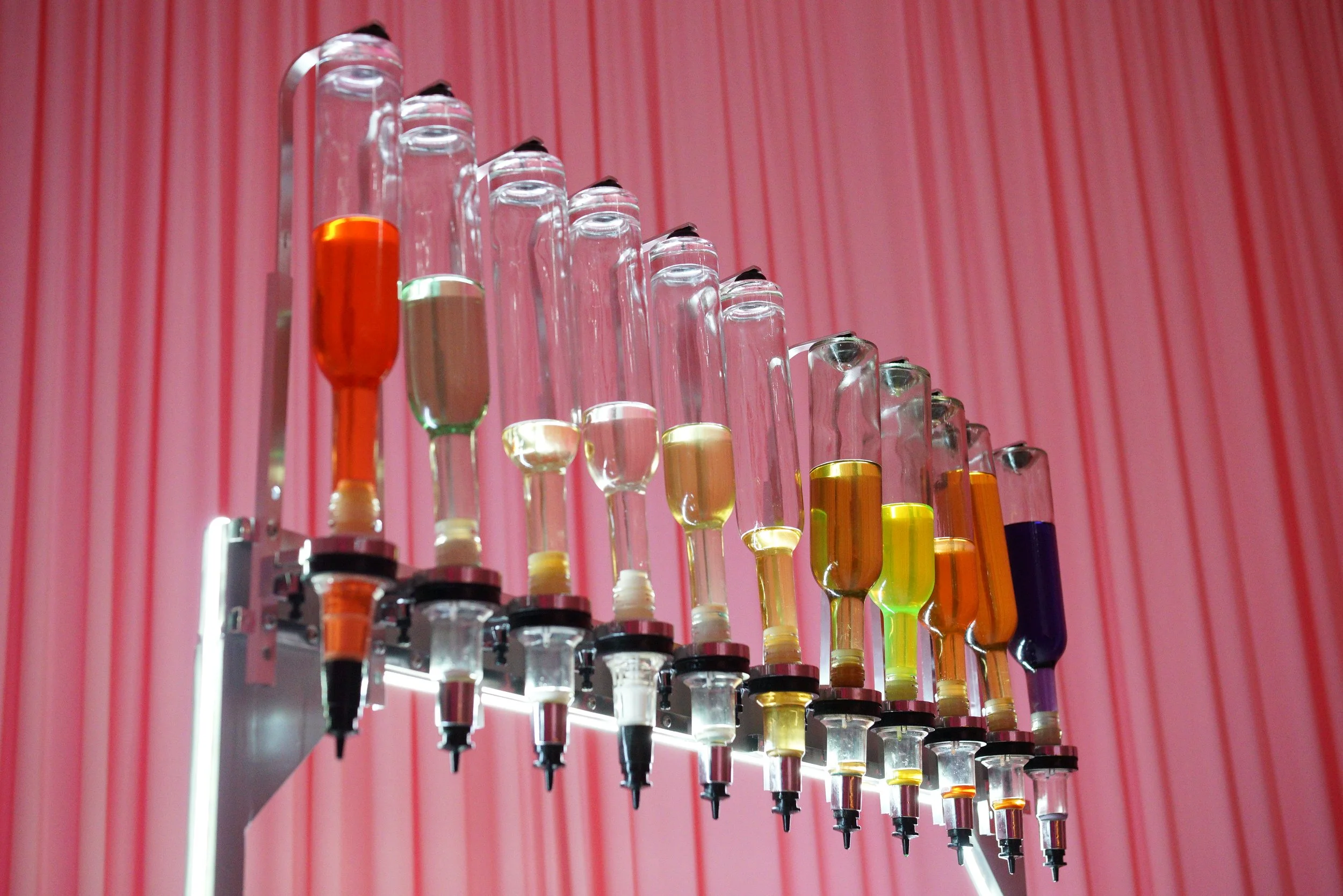 The Baroma Parfum Bar fragrance bar setup at a luxury event, featuring a refined mobile perfume bar display designed for weddings, corporate events, and upscale activations in Atlanta.