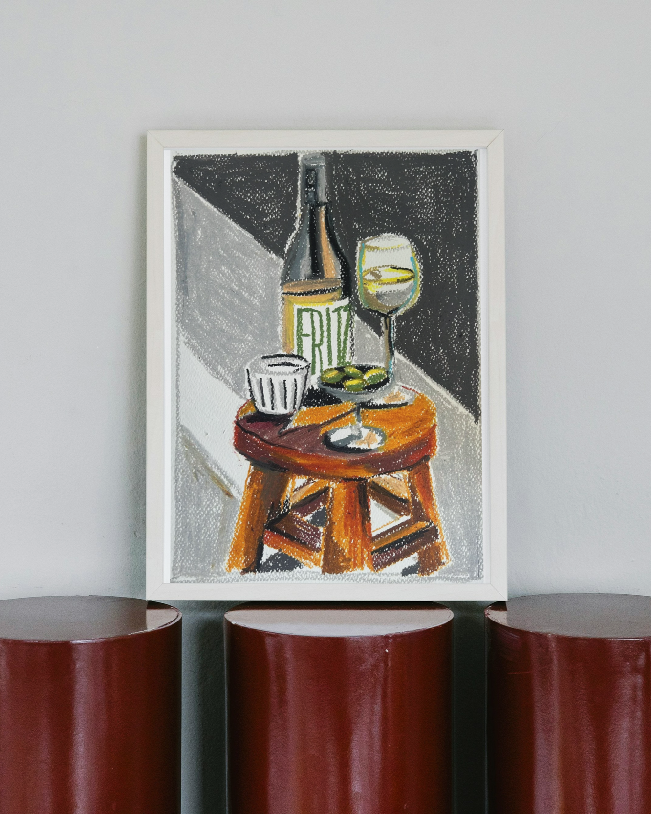 Wine illustration mock up | gift ideas