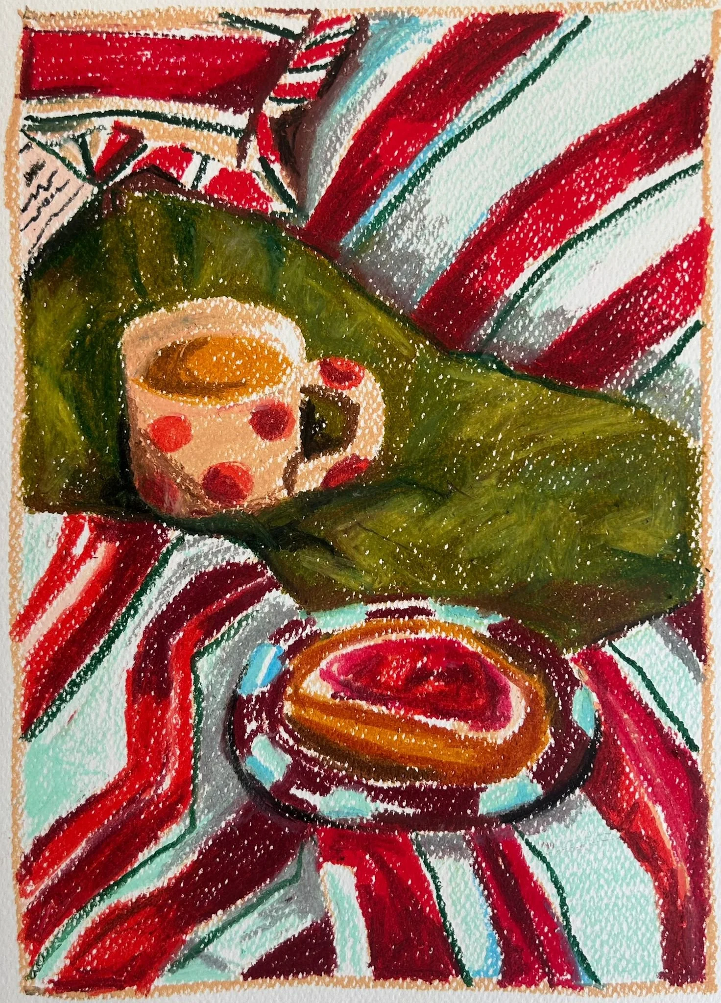 Bespoke art | hand drawn Illustrations | oil pastel art