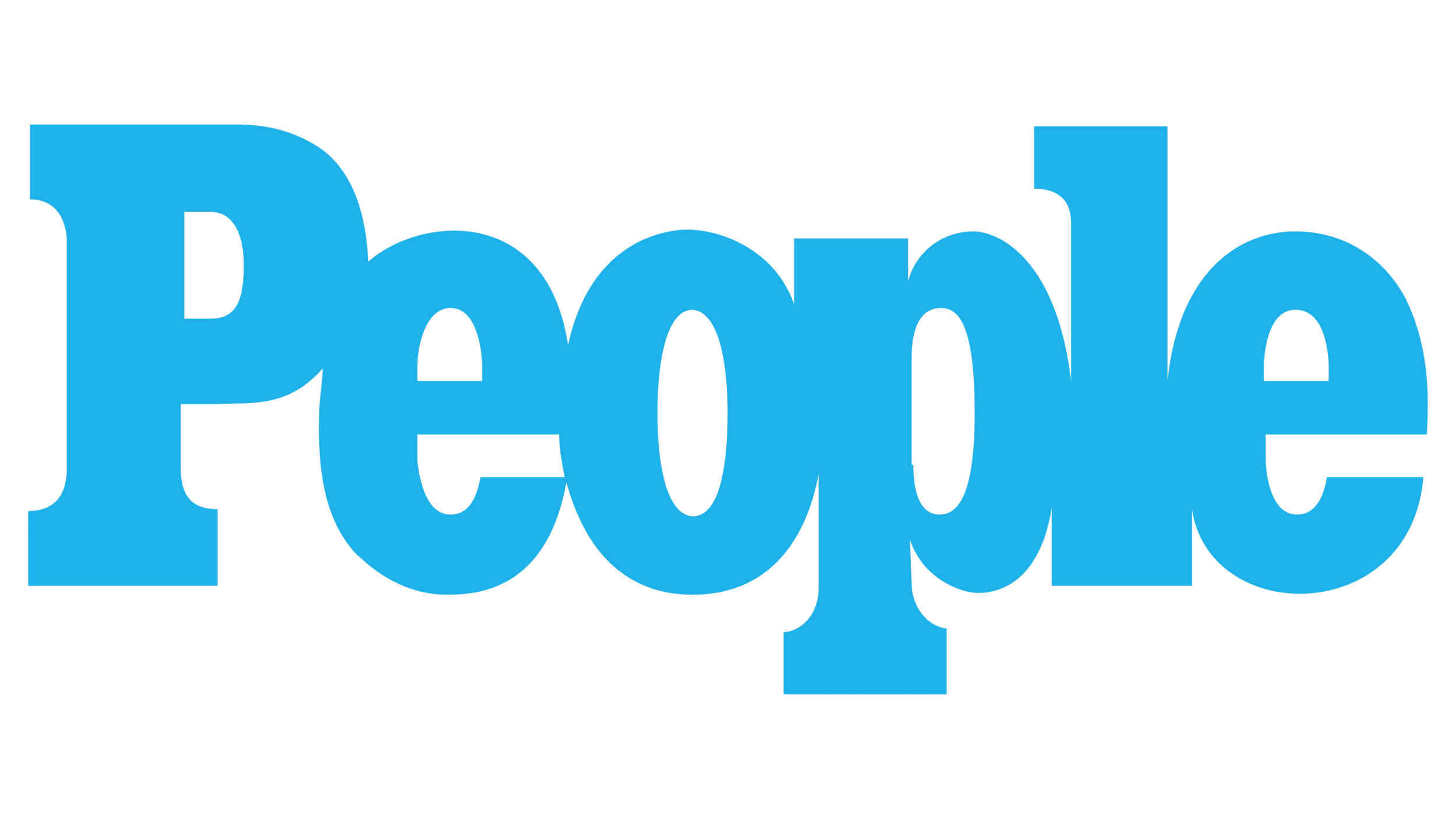 Blue text spelling out the word 'People' on a black background.