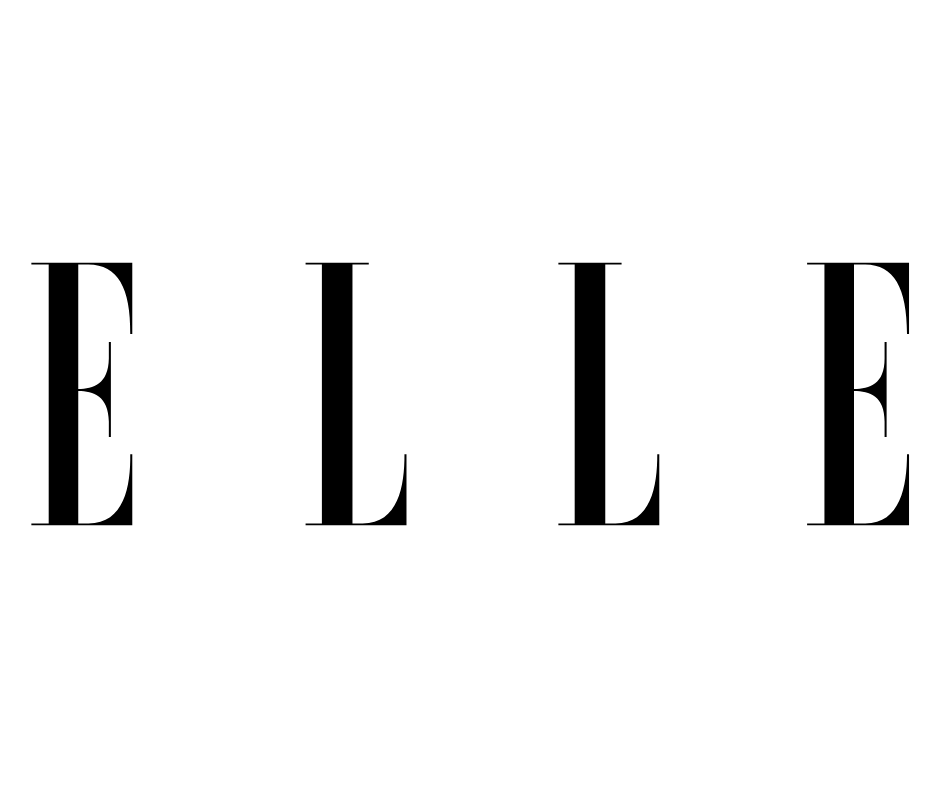 The word "ELLE" written in large, black, serif font on a white background.