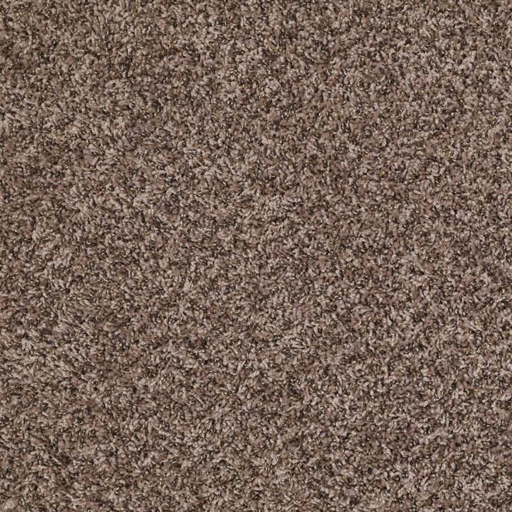 Close-up of brown textured carpet.
