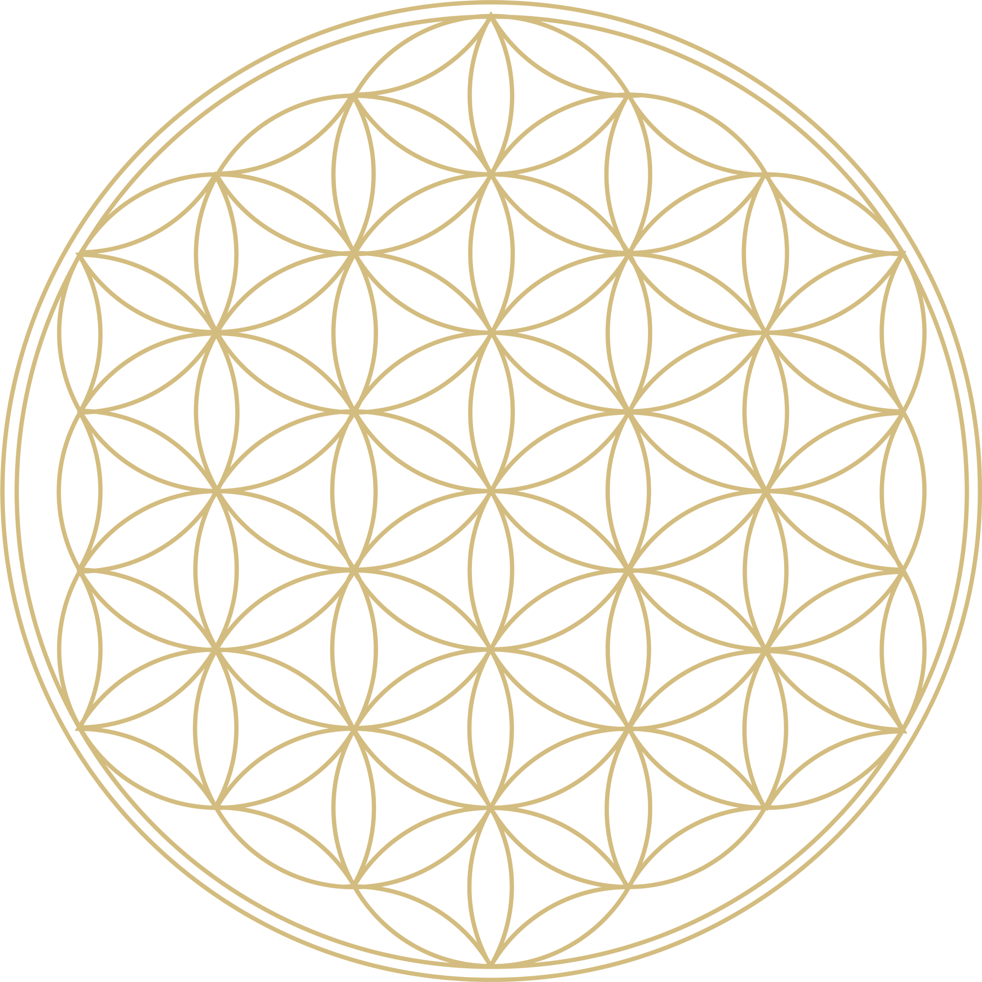 Gold sacred geometry symbol representing clarity, alignment, and CELE’s guiding principles.