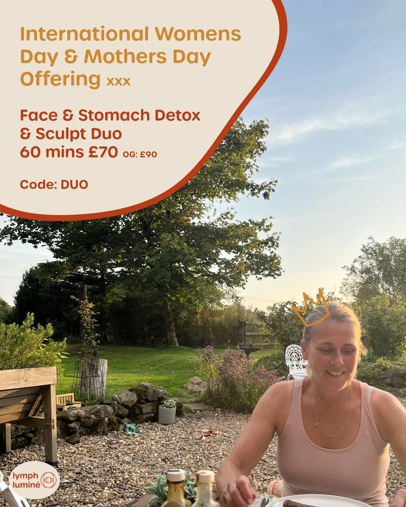 S/O to all WOMANKIND x

❤️ soul sisters, mummas, aunties, grandmas, teachers ❤️

In honour of International Women&rsquo;s Day &amp; Mothers Day - an offering from me to you &amp; your loved ones. 

Face &amp; Stomach Detox &amp; Sculpt Duo 60 mins 
3