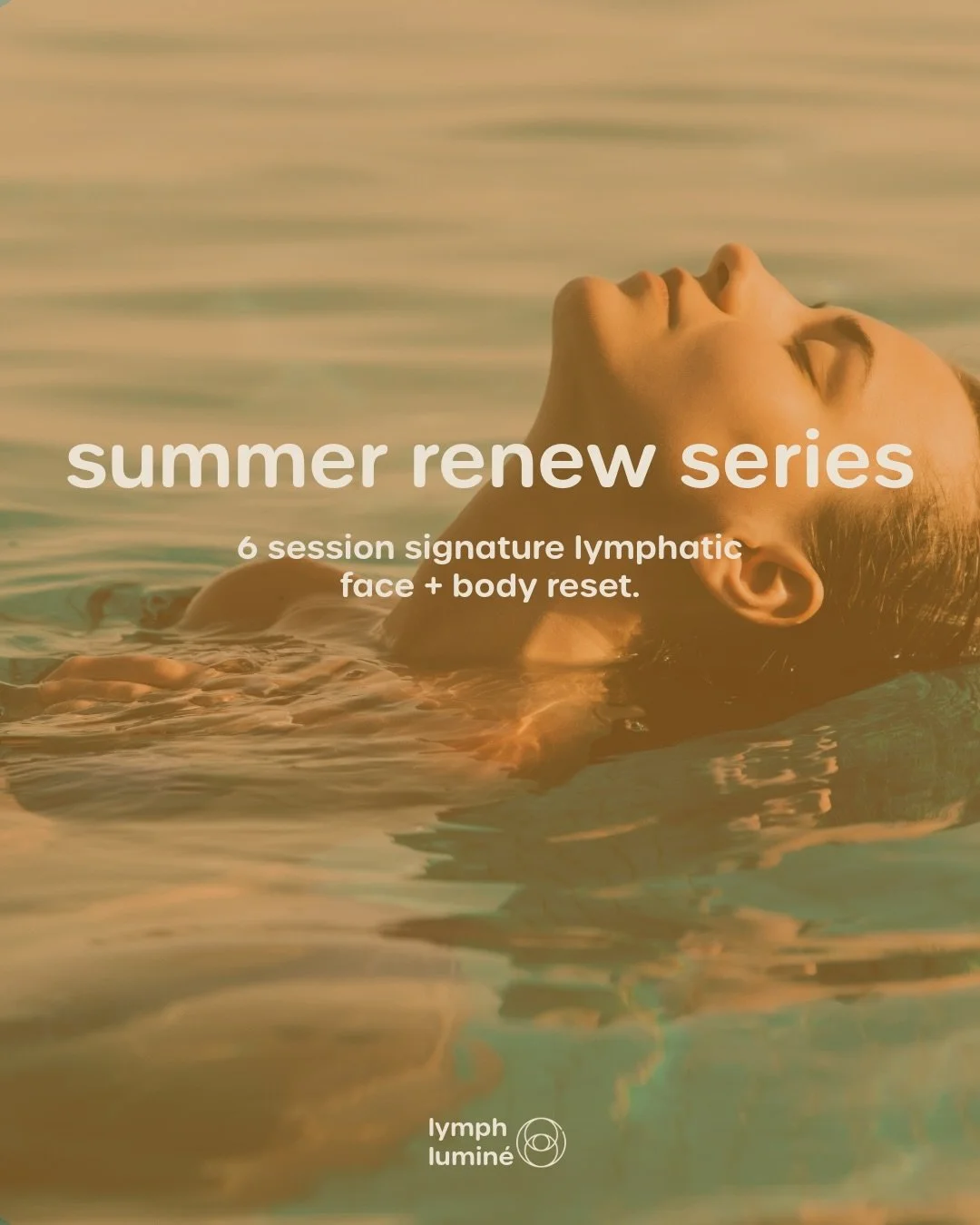 🌞INTRODUCING THE SUMMER RENEW SERIES🌞

DETOX &bull; RENEW &bull; ILLUMINATE

A 6-session signature lymphatic face + body reset designed to detox, sculpt, de-puff and leave you feeling lighter, more defined and glowing all summer long.

Curated to t