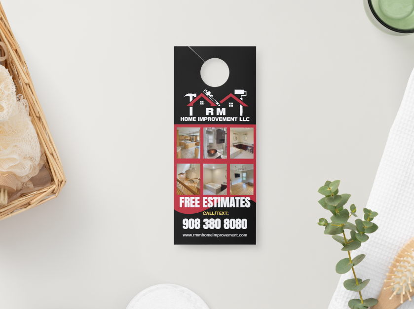 RM Home Improvement Door Hanger