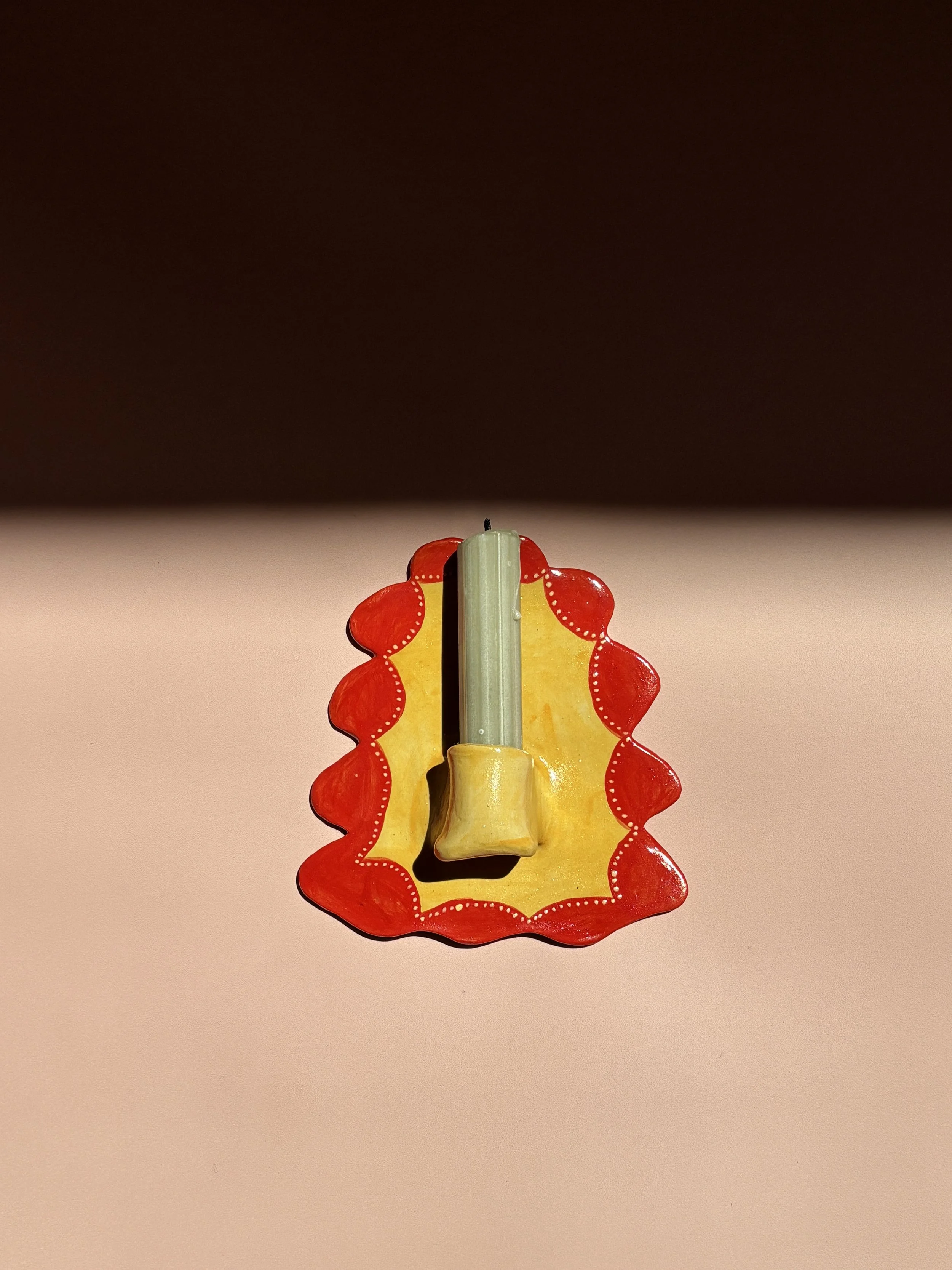 Handmade Ceramic Wall Candle Holder