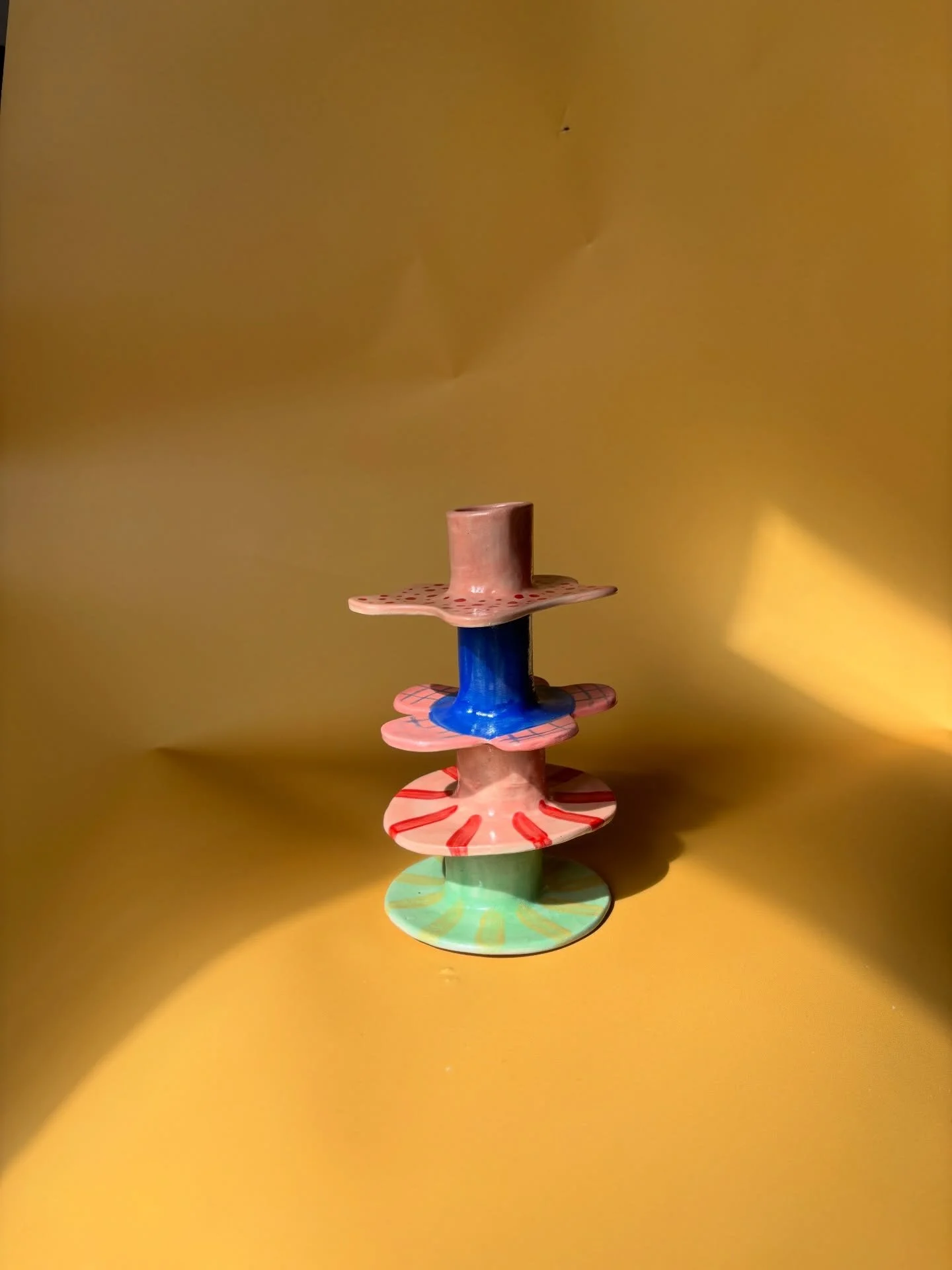 I'm really loving candle holders right now ✨🧡 #candlelover #ceramic #ceramicdesign #pottery #potterylove