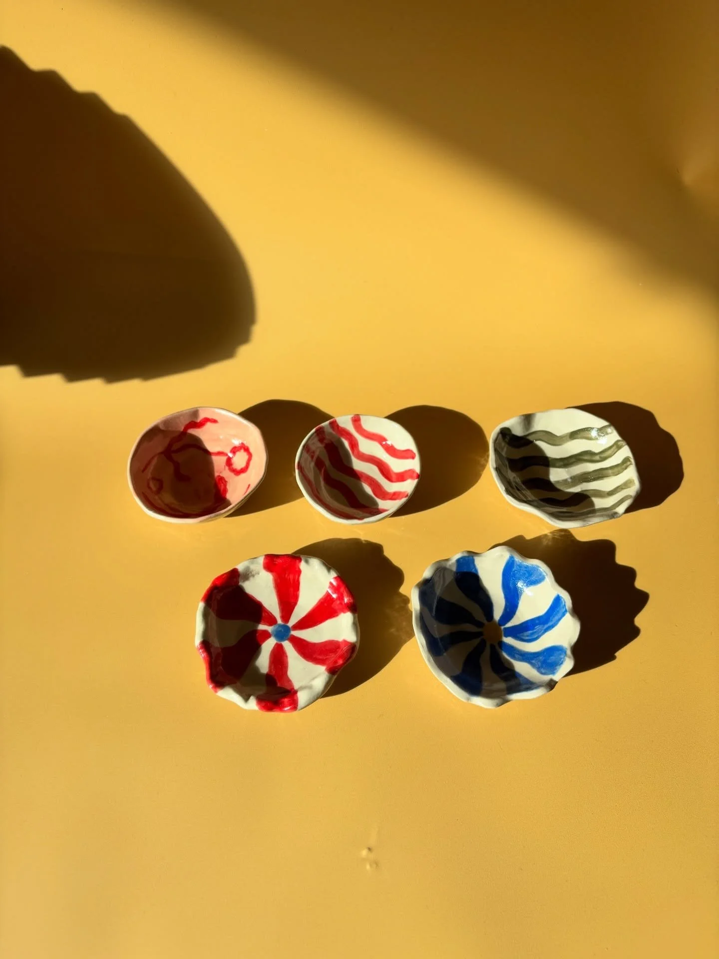 Trinket dishes with a twist 🪩 #trinket #ceramicdish #ceramics #potterydesign #ceramicsofinstagram