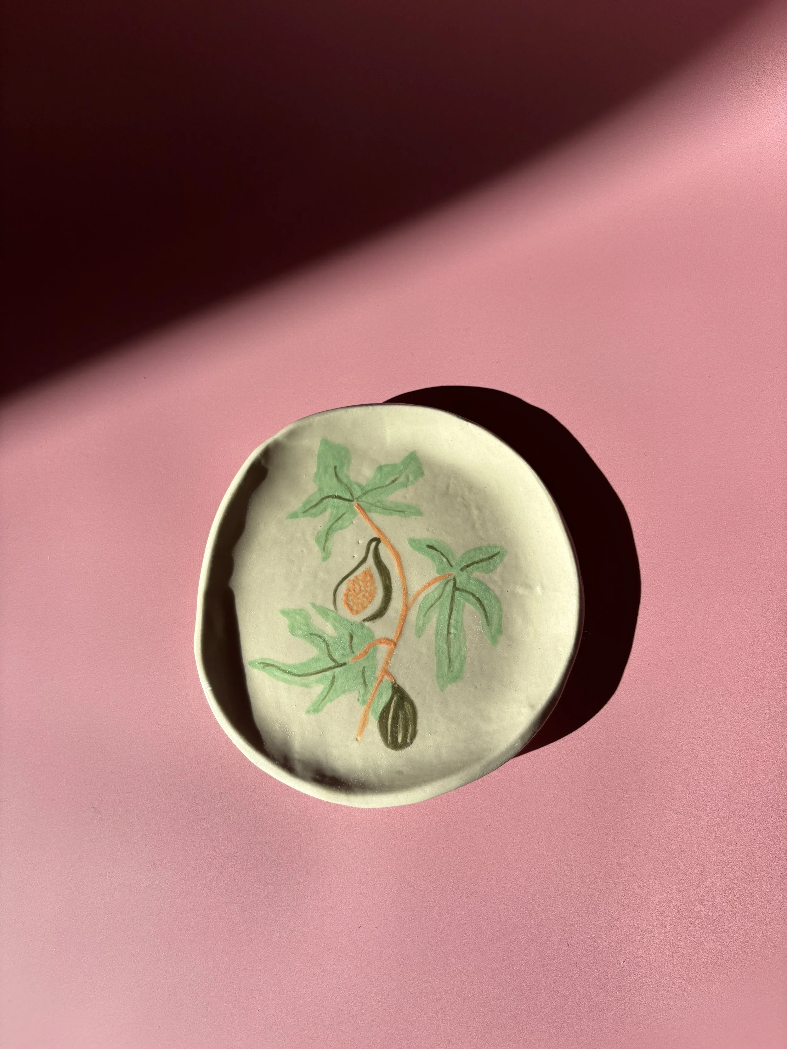 Handmade Fig Fruit Plate