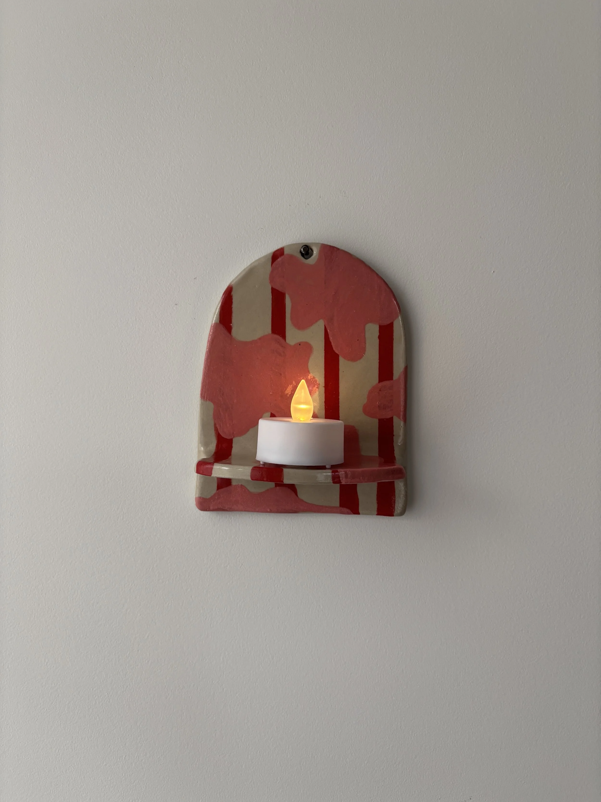 Handmade Ceramic Wall Candle Holder