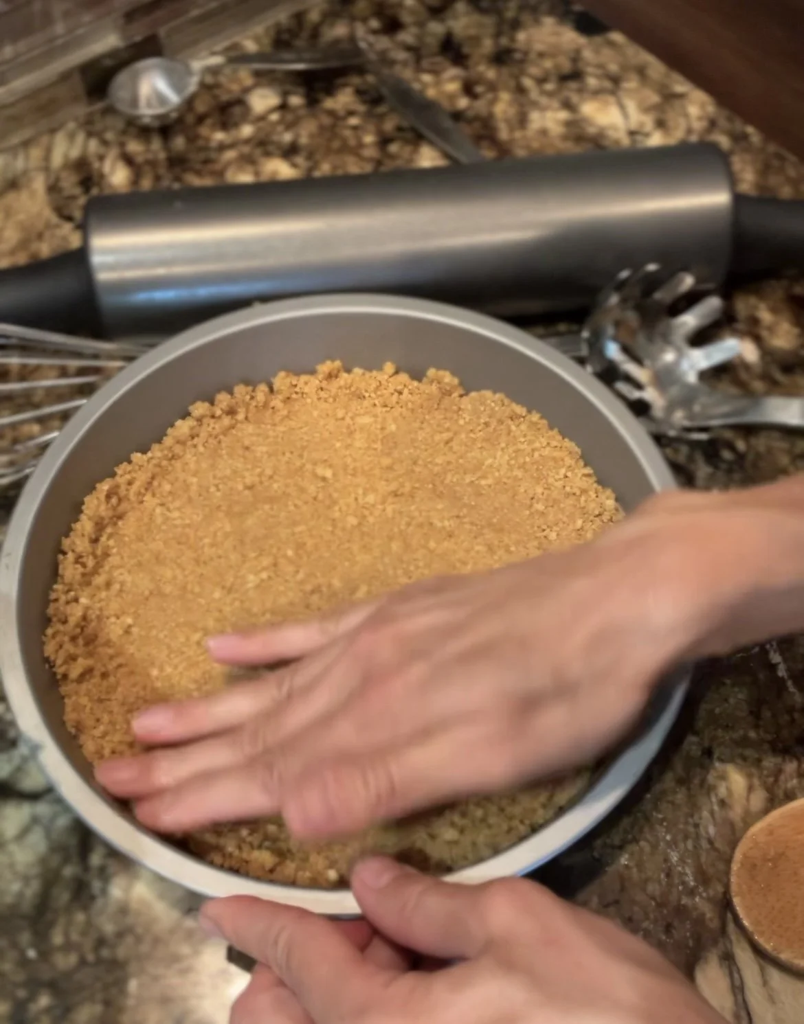 Homemade graham cracker crust
