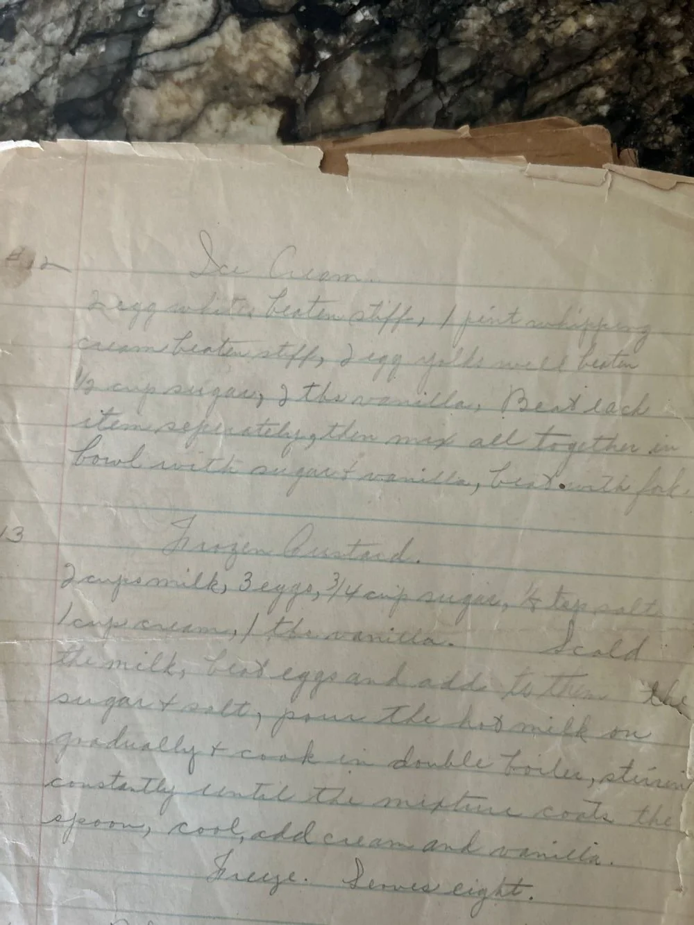 Homemade Vanilla Ice Cream