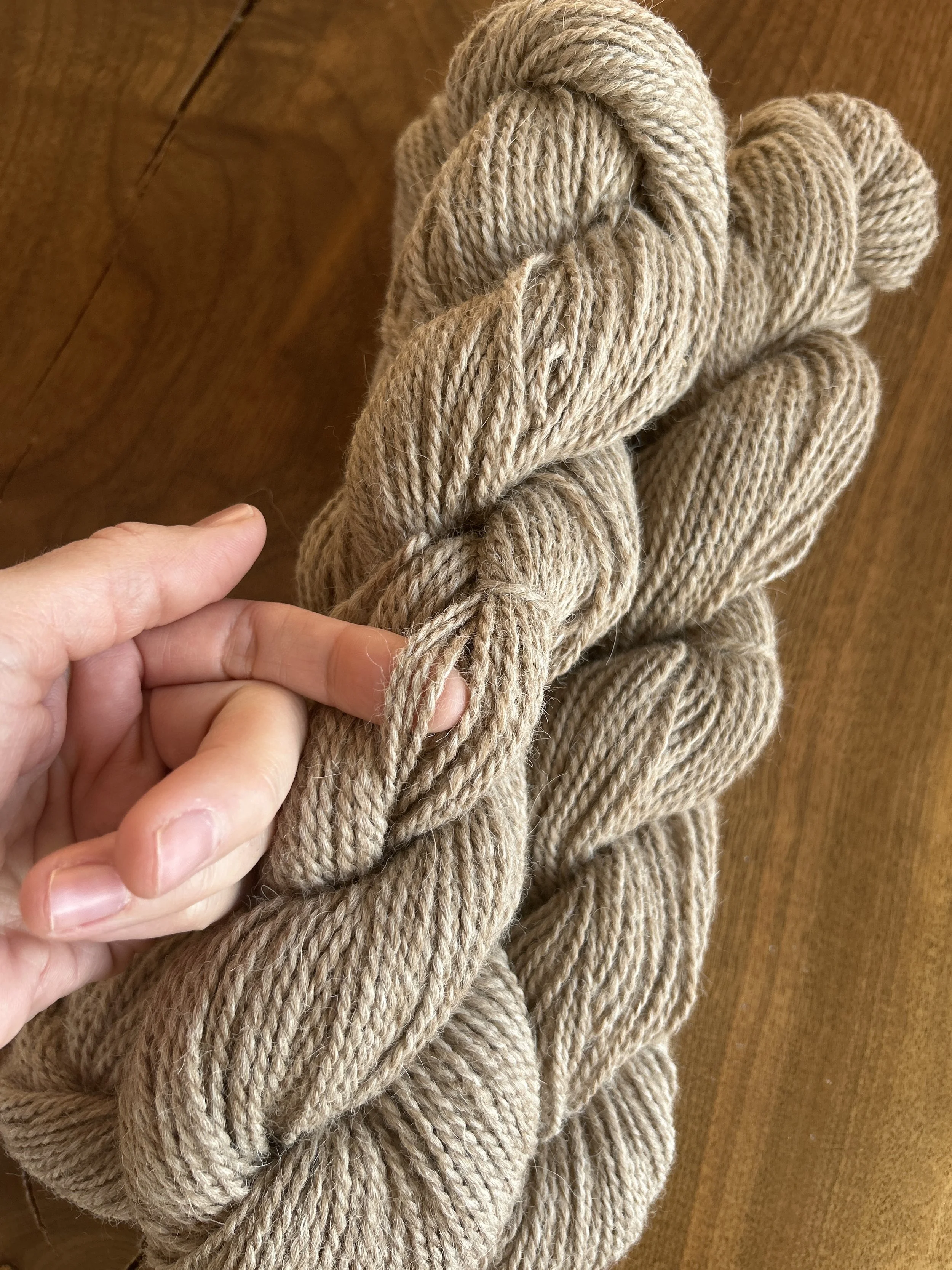 Beige Worsted Alpaca Yarn (1 Skein)