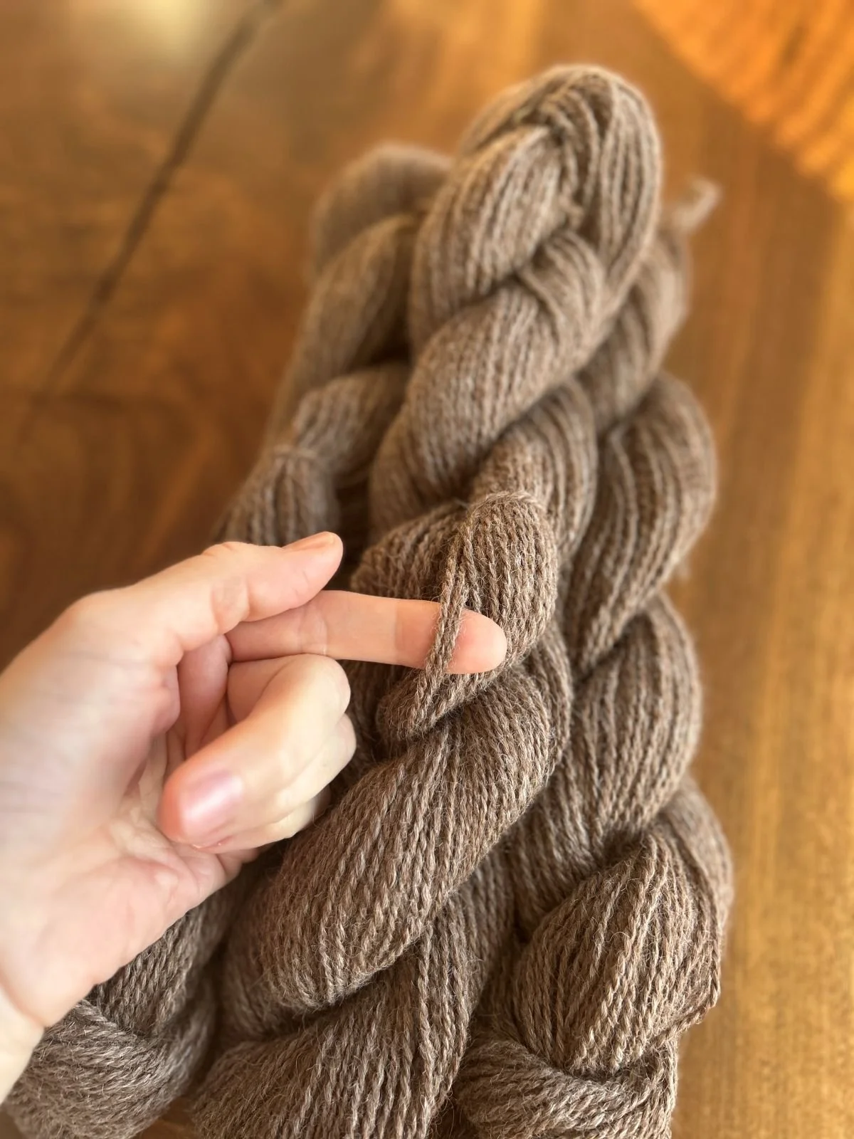 Rose Gray Worsted Alpaca Yarn (1 Skein)