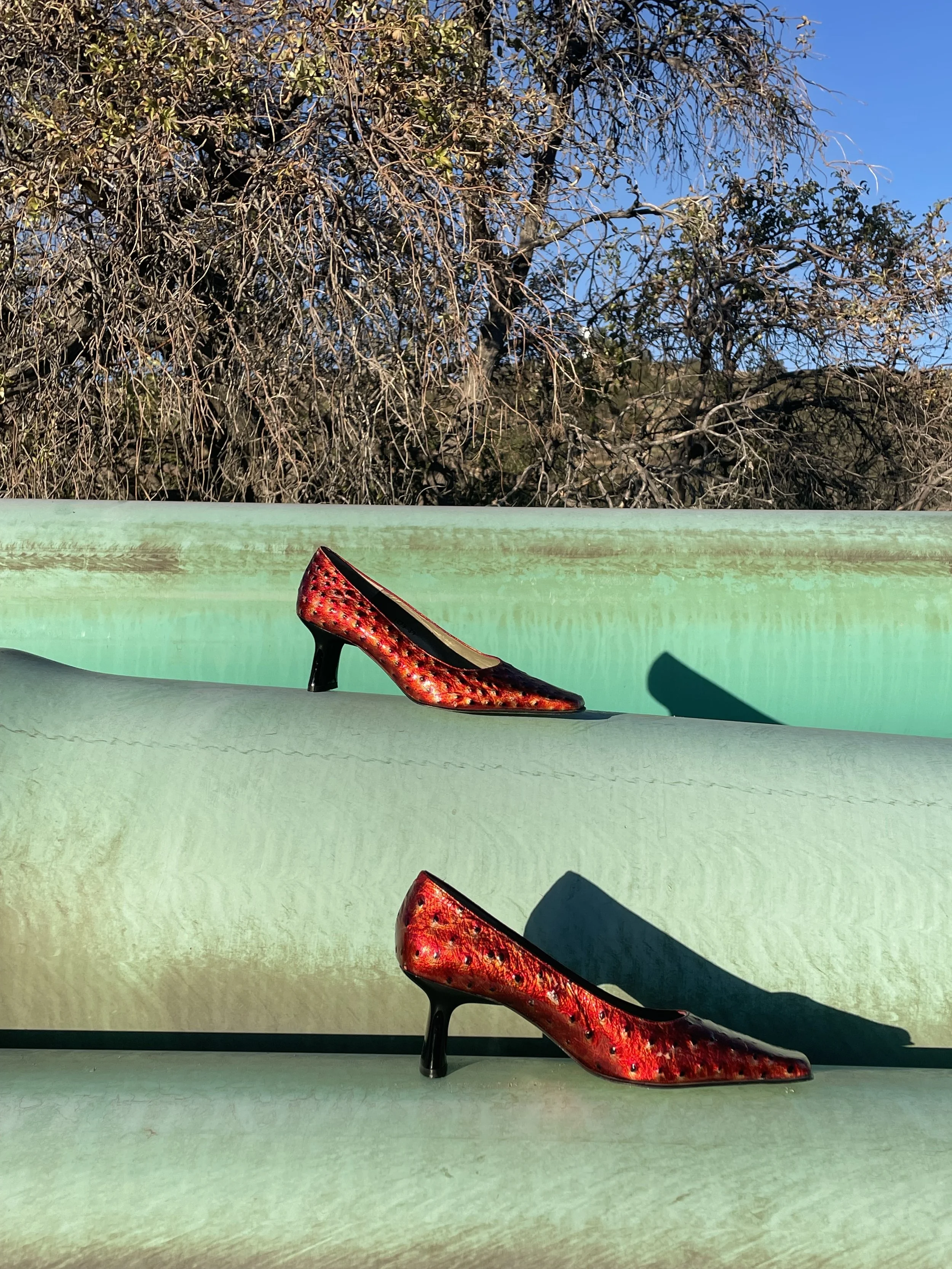 CELIA RUBIO LEATHER HEEL