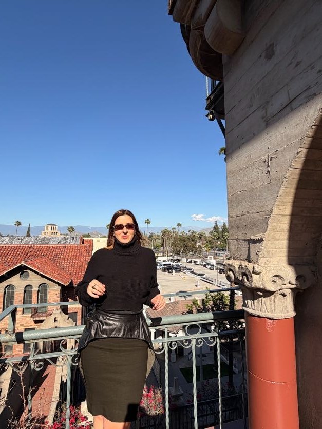 Leather Cut-Out Skirt