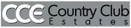 Logo of CCC County Club Estates with the words 'CCC County Club' and 'Estates' in black and gray text.
