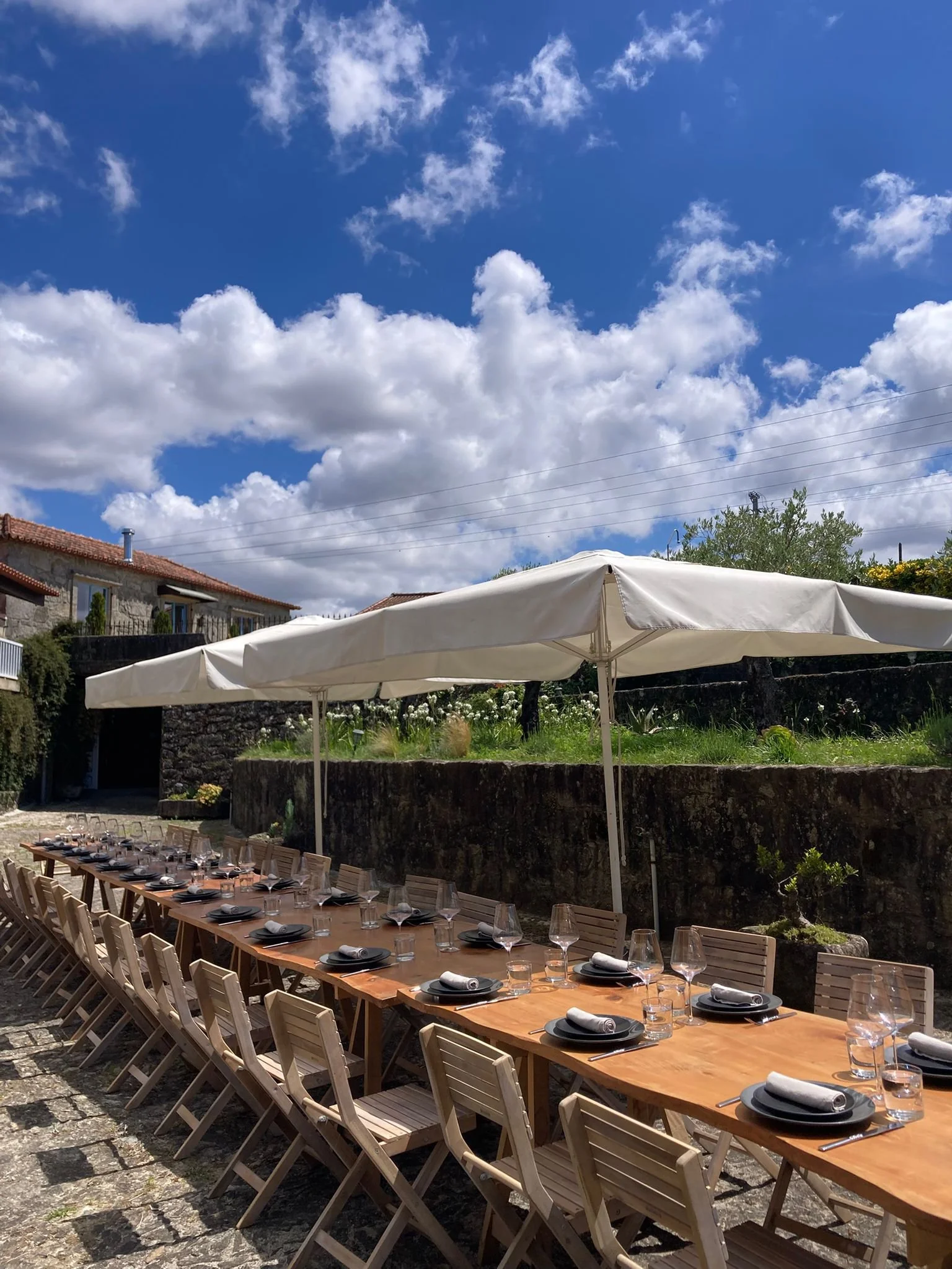 Farm to table lunch next to the terraced gardens and olive trees. We offer several different areas to host your next event. Please enquire with us!