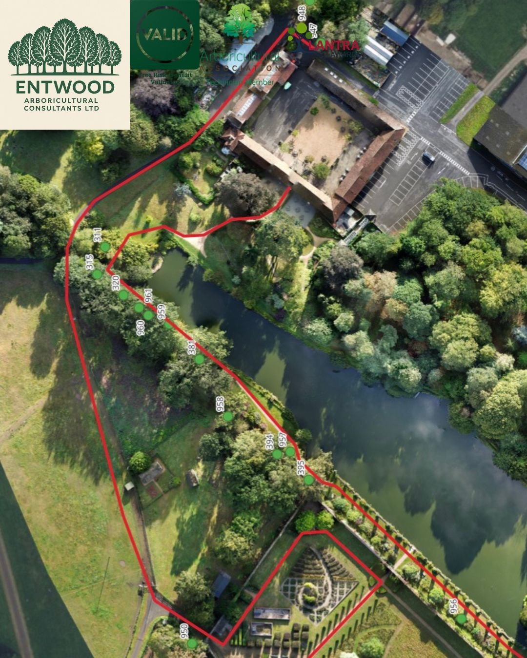Managing trees across large or complex sites? Precision matters.

At Entwood AC Ltd, we combine detailed tree surveys with high-resolution drone mapping to deliver highly accurate, georeferenced site plans. These aren&rsquo;t just static maps, they&r