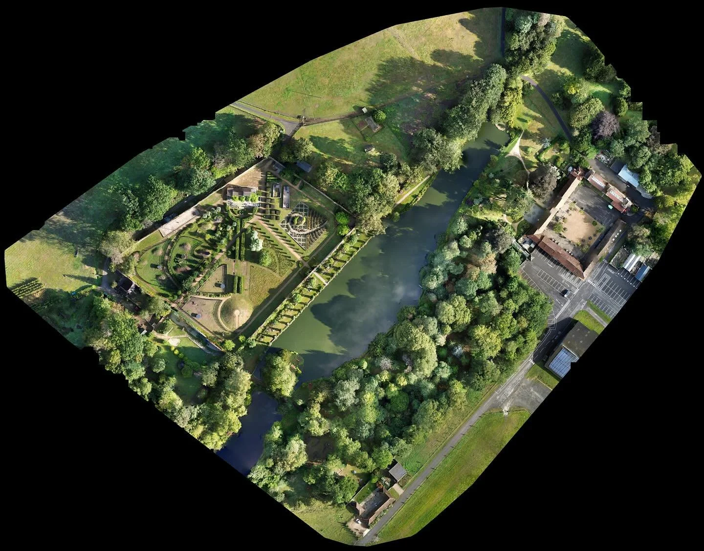 Here&rsquo;s the drone mapping from today&rsquo;s safety survey. This image was stitched together (by software) from 1011 single images taken at an altitude of 50m with an 85% overlap to give this impressive map. This along with tree tags and what3wo