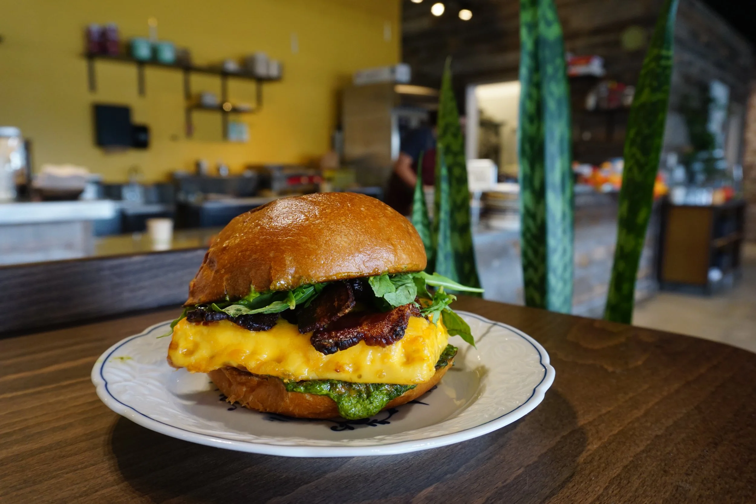 Breakfast egg sandwich