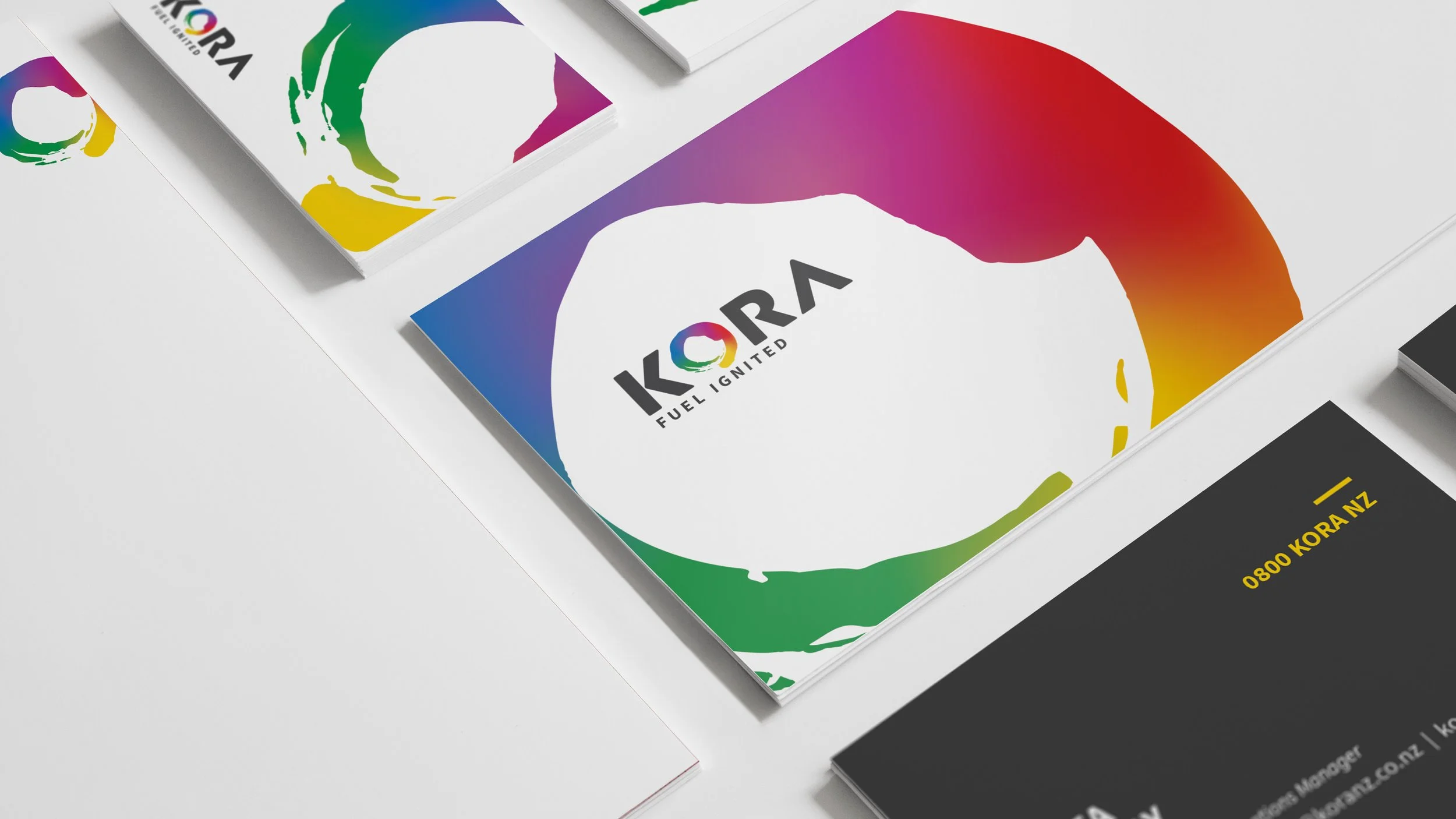 Brand identity presentation featuring logo design, typography, colour palette, and supporting visual assets displayed across digital and print applications.