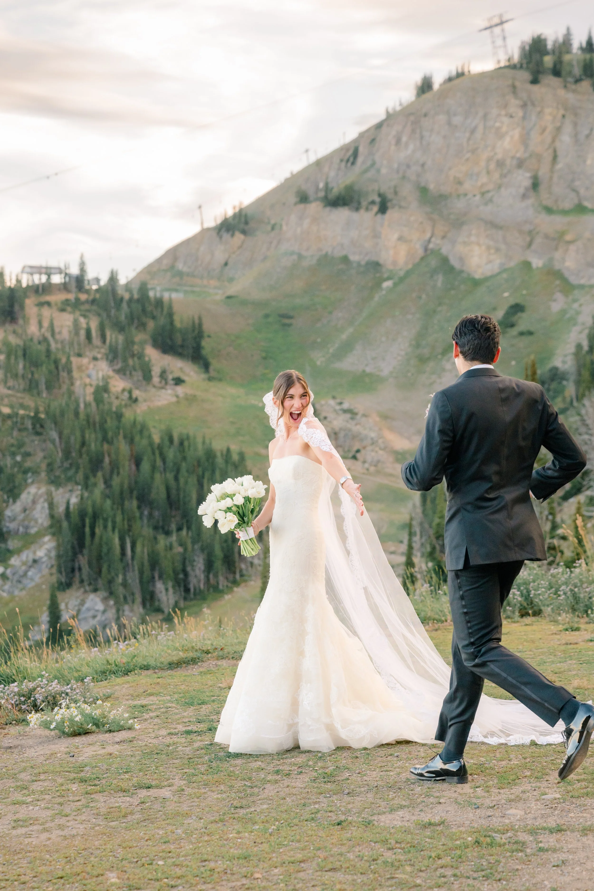 First dance at The Piste wedding reception