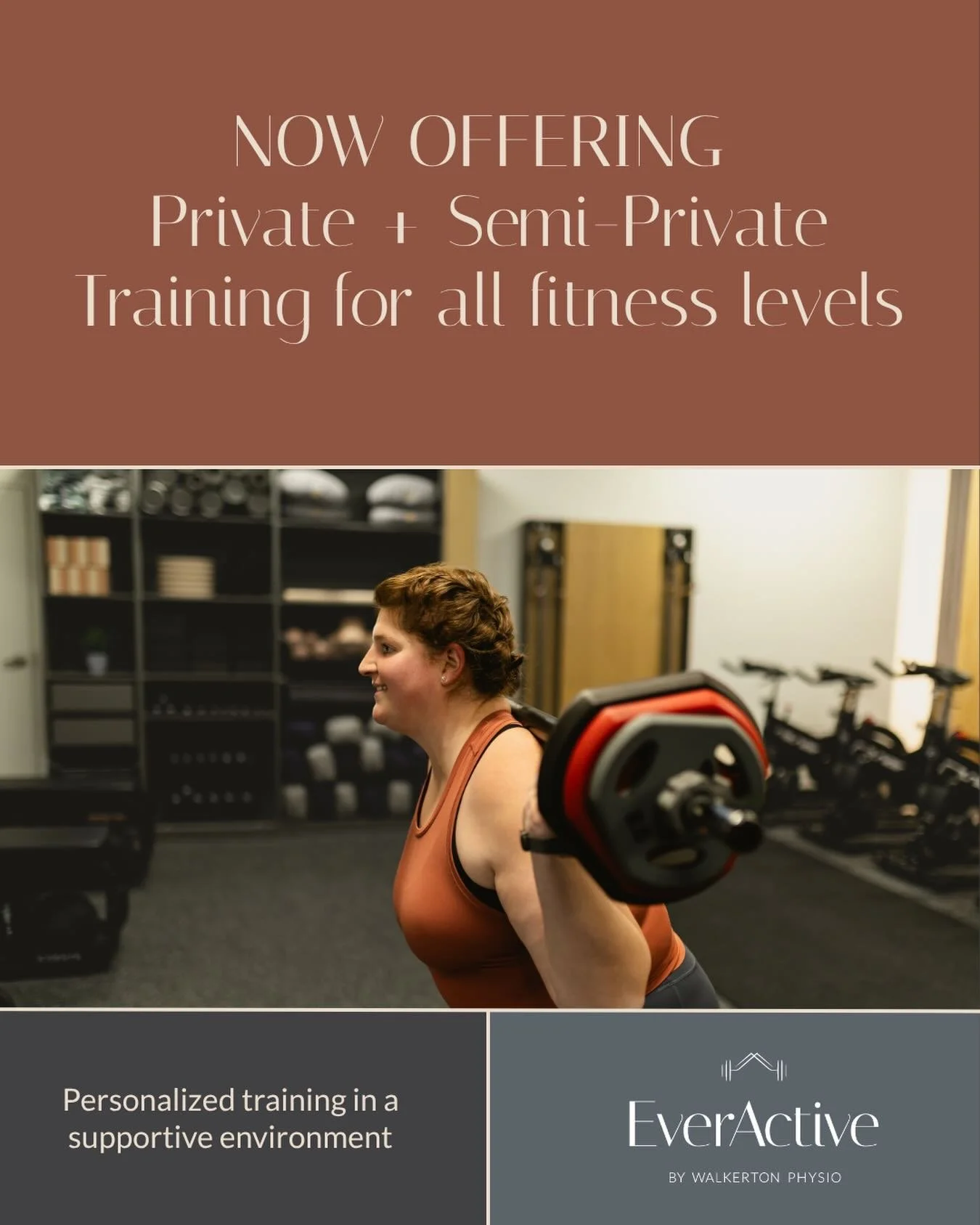 Private + Semi-Private training is here 🤎

Looking for a more personalized approach to your fitness journey? Our private and semi-private sessions are designed to meet you where you&rsquo;re at &mdash; whether you&rsquo;re brand new to training, ret