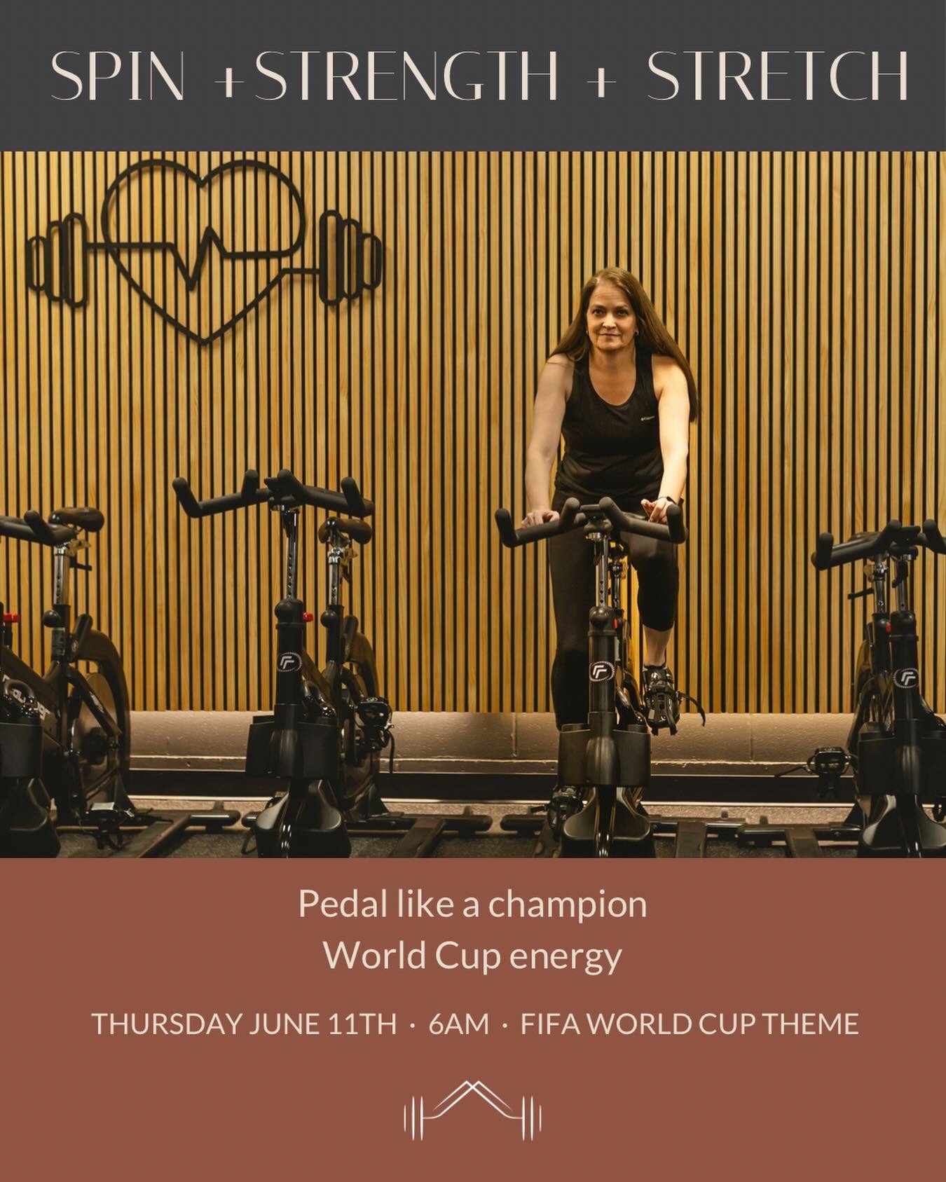 ⚽️🌍 World Cup Week at Spin + Strength + Stretch!

We&rsquo;re bringing a little World Cup fun to Thursday morning. Join us for a great workout, good music, and a chance to show off your favourite team colours.

No matter who you&rsquo;re cheering fo