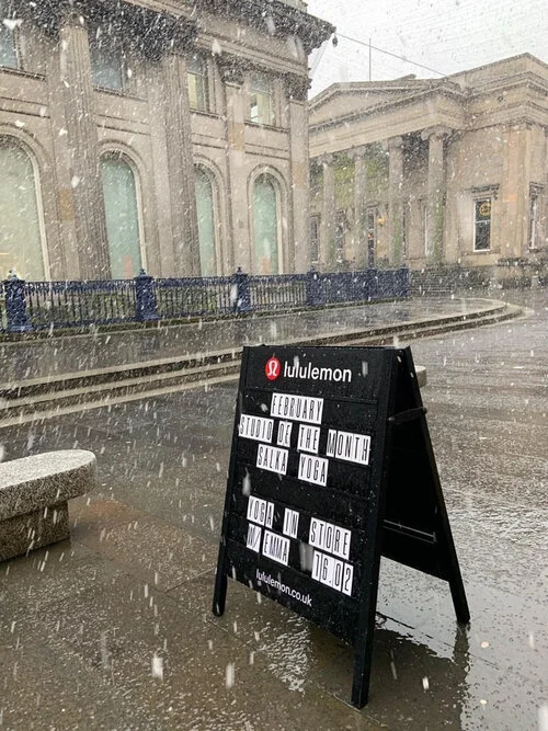 Teaching in store for our friends lululemon