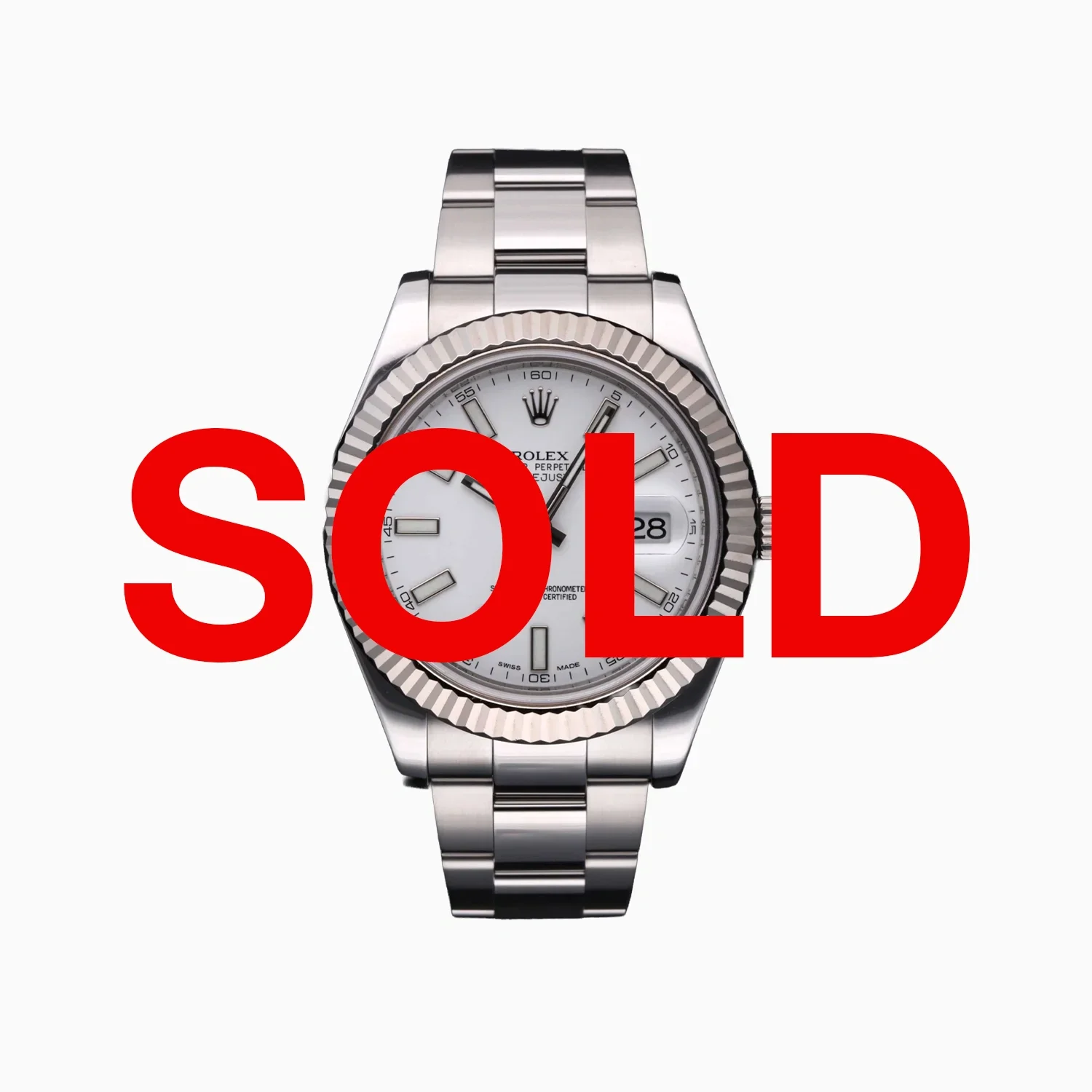 Rolex Datejust White-Gold Dial 36MM 2013