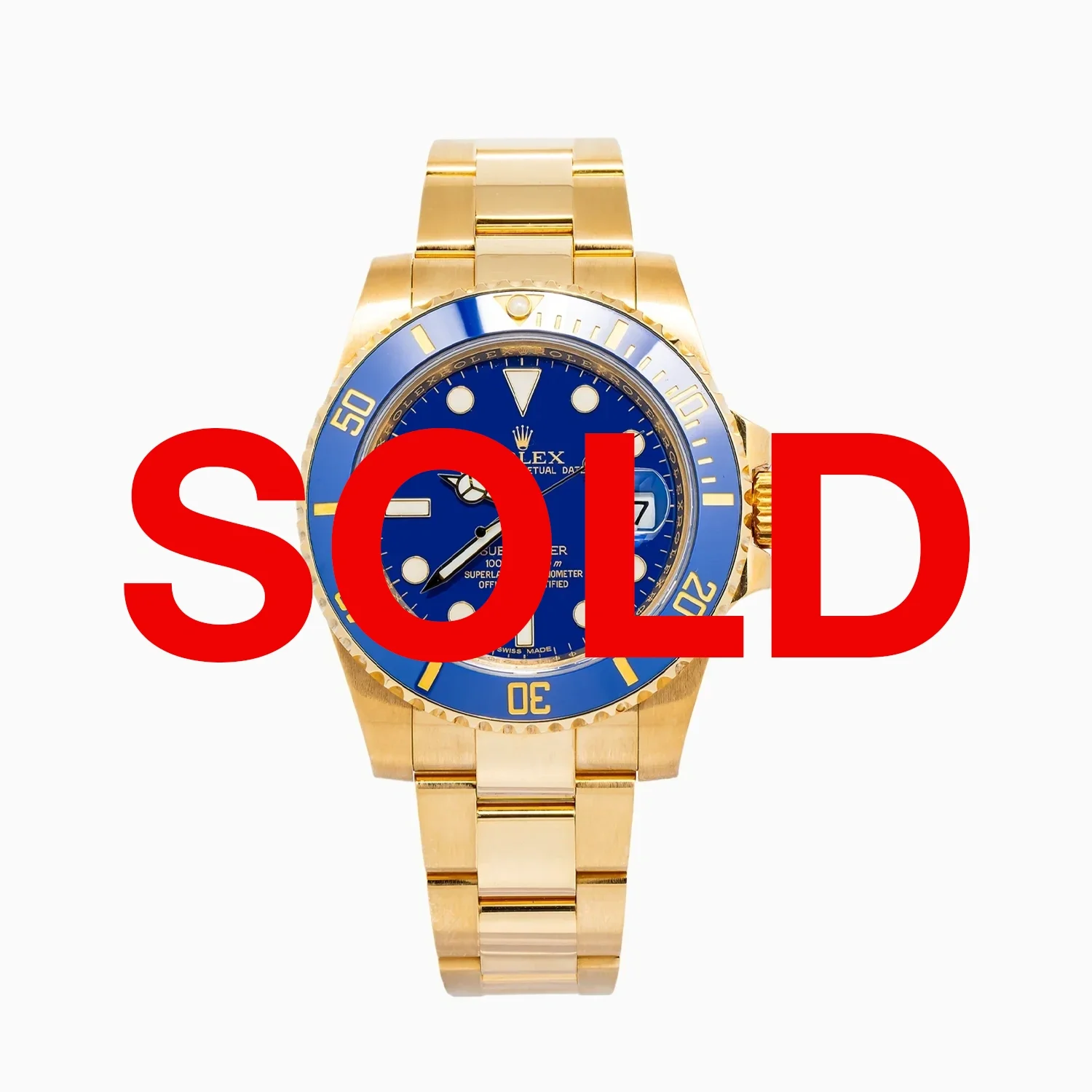 Rolex Submariner Gold/Blue Dial 40MM 2021