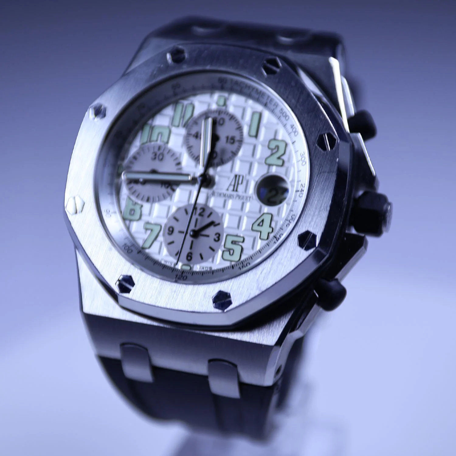 Audemars Piguet White Face:Silver Bezel-5.jpg