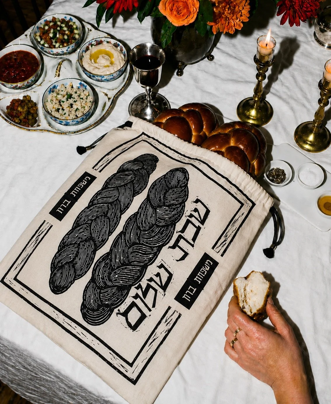 Only 3 beeswax challah bags left on Etsy!

Looking heimish even in an AI Shabbos fantasy by @chopstix.design