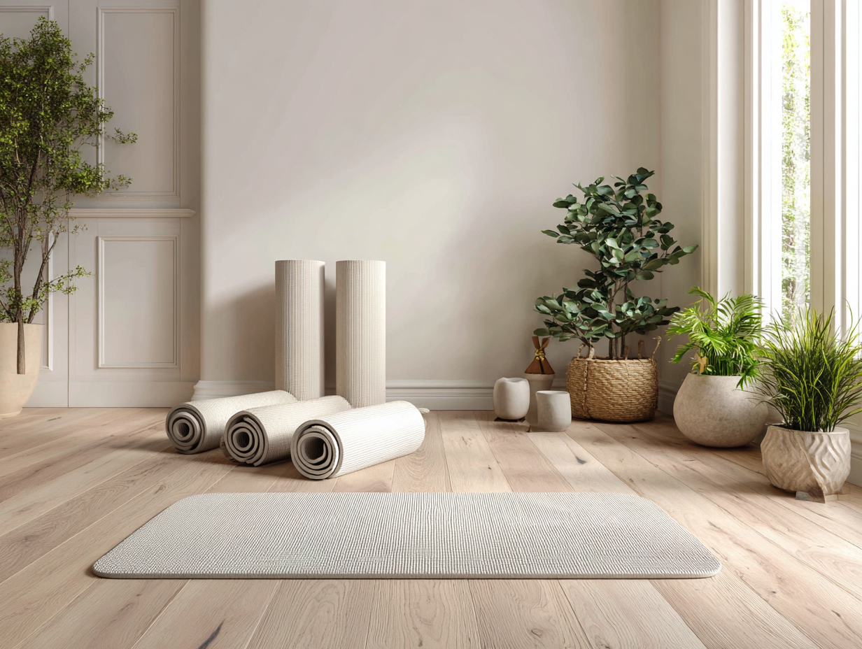 A clean simple space helps you step away from the noise of everyday life. With soft tones, light wood, and open space, your mind can settle as soon as you walk in. Fewer distractions make it easier to breathe with intention, focus on movement, and fe