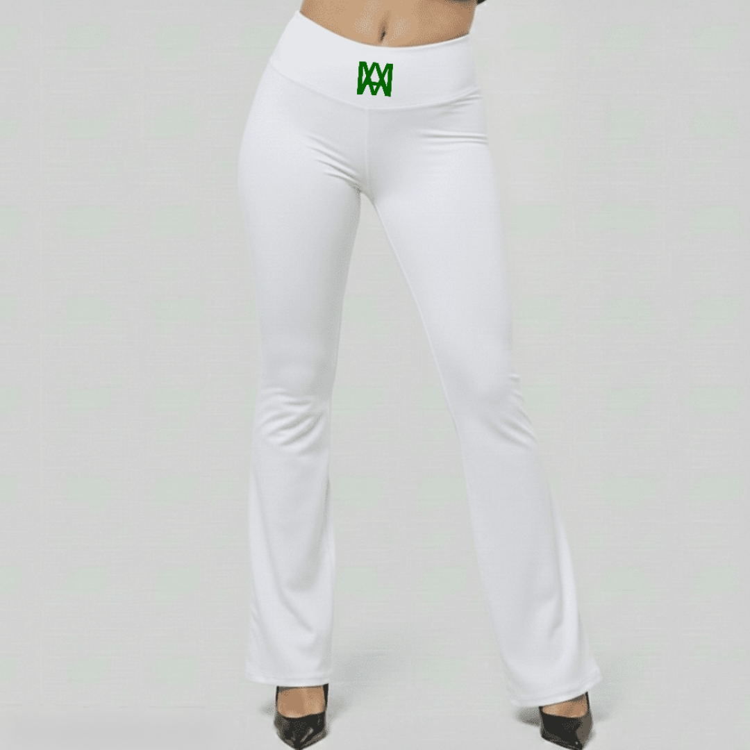 Flare Leggings with Emerald Green Logo