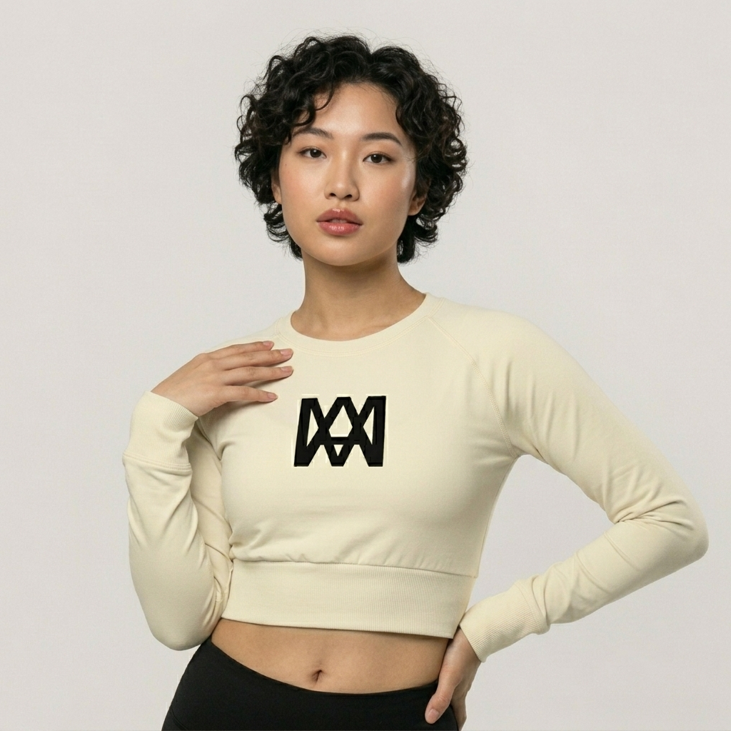 Ivory Cropped Long Sleeve