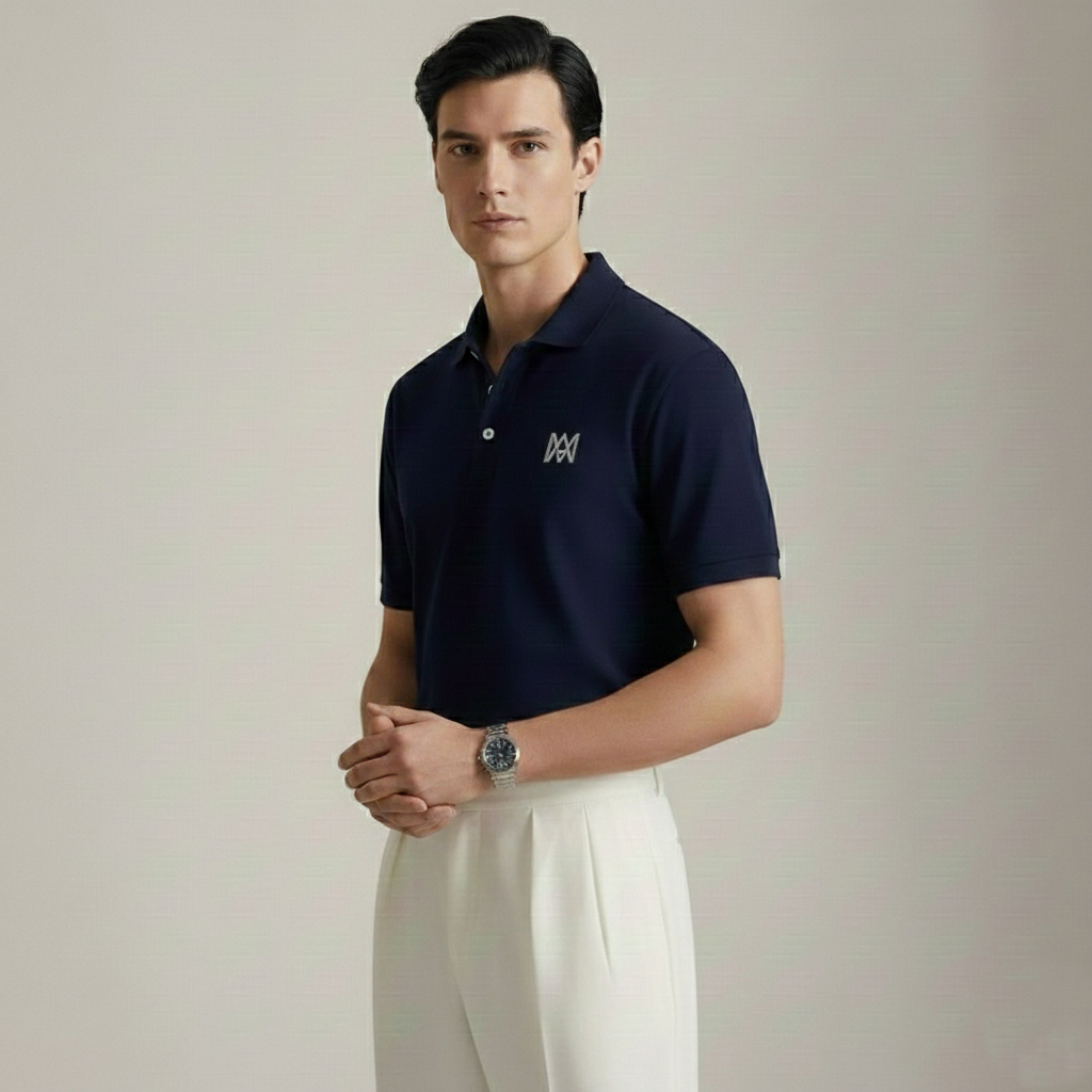 Ana Mor Men's Polo Shirt (Navy Blue)