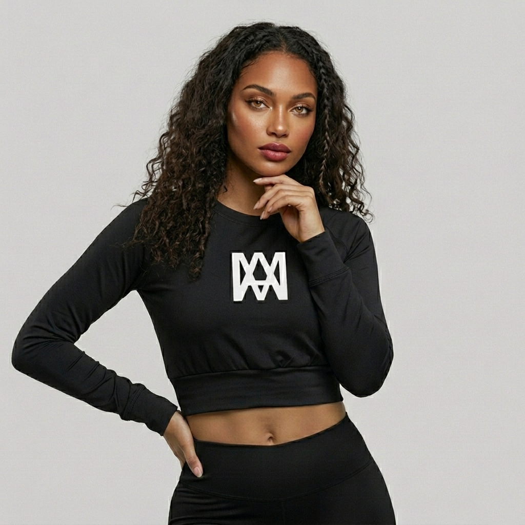 Noir Cropped Long Sleeve