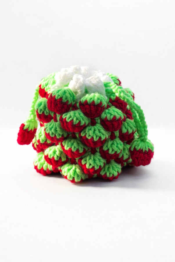 Crochet Strawberry Bag