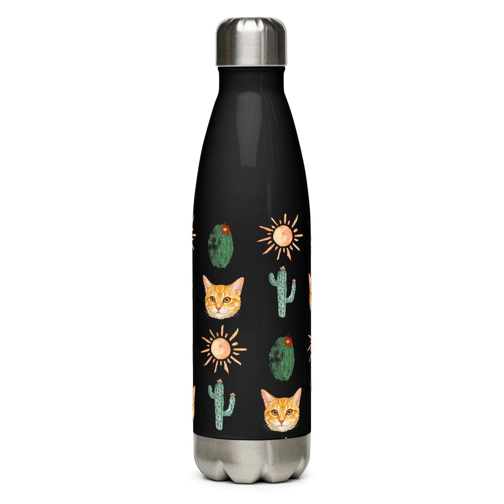 Desert Cat Stainless steel water bottle