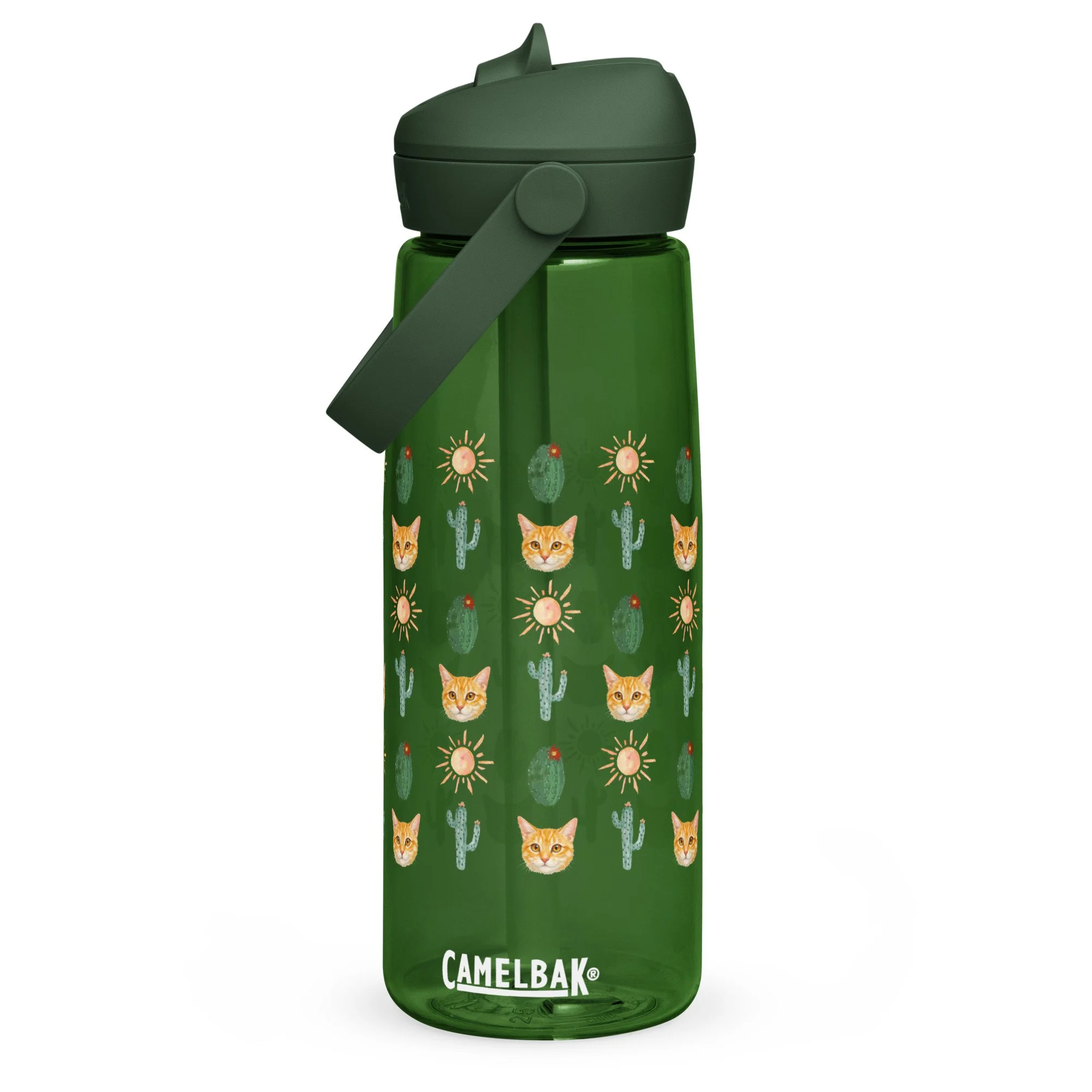 Cactus Flip straw water bottle