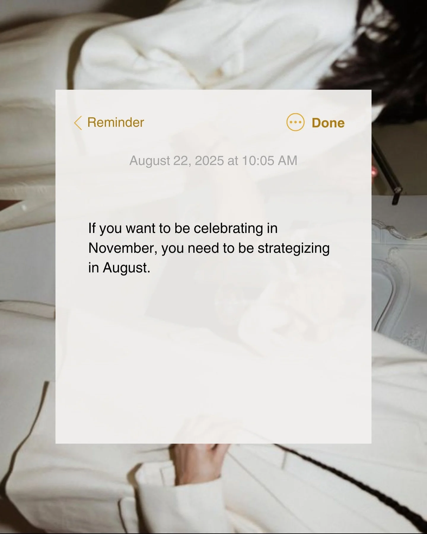 If you want to be celebrating in November, you need to be strategizing in August 💡

August is wrapping up and if you&rsquo;ve got bold goals for Q4, now is the moment to go all in.

We&rsquo;ve seen it time and time again: the brands that start now 