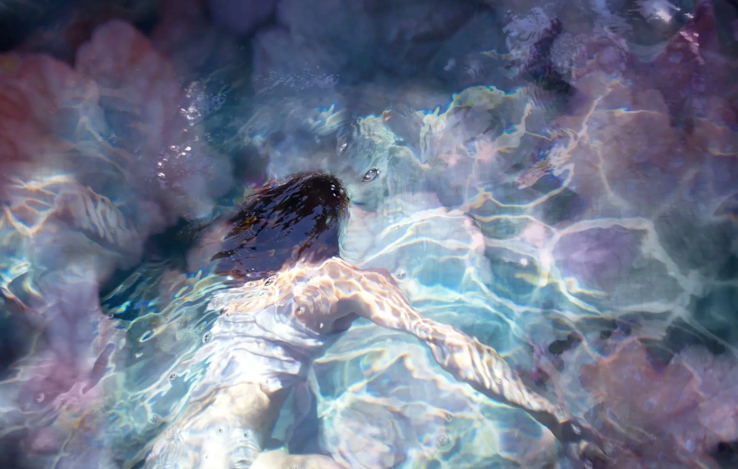 Ocean Awakening (2026)</br>Acrylic face-mounted archival pigment print on Sintra.</br>36" x 56" - Editions of 10 + 2 AP&emsp;&emsp;42" x 66" - Editions of 8&emsp;&emsp;54" x 85" - Editions of 8