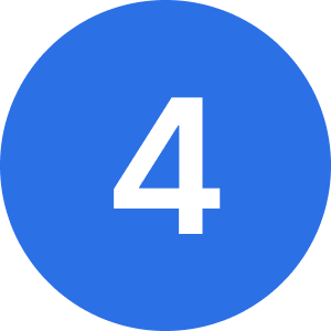 Blue circle with the white number 4 in the center.