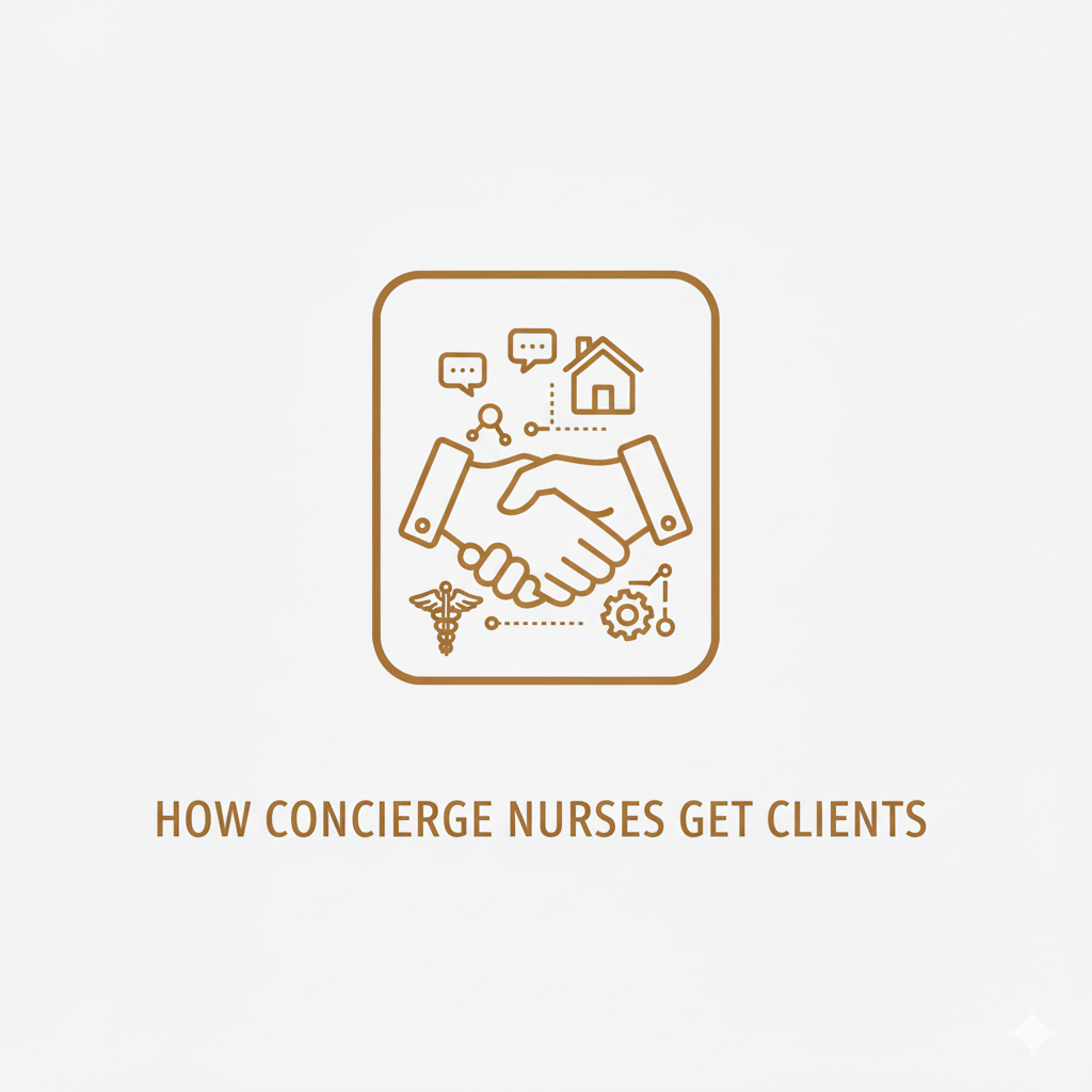 client relationship icon — how concierge nurses get clients
