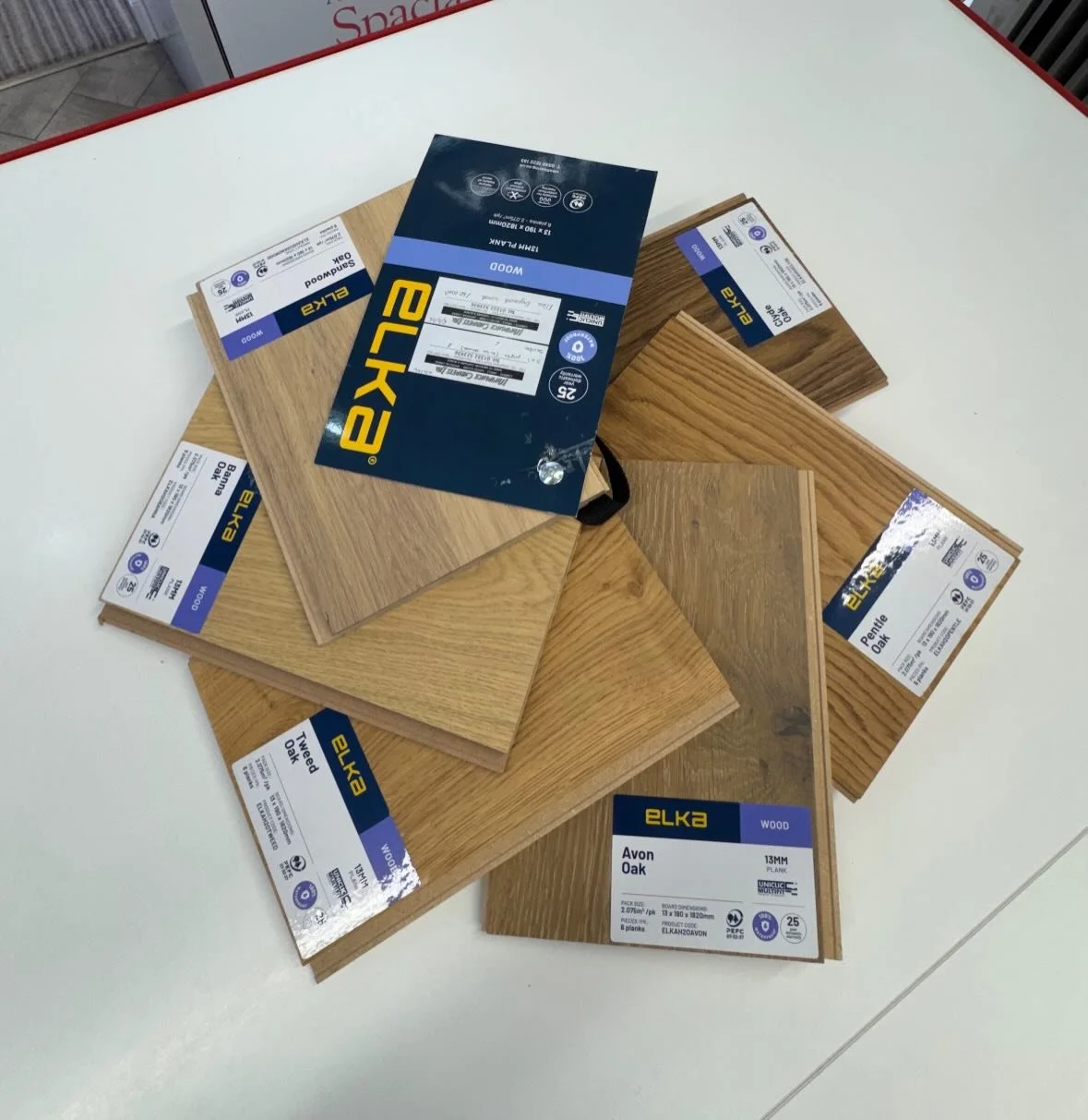 Another day, another new product! All new Click Engineered Wood from Elka, 6 really popular and natural colours, suitable for underfloor heating, with a water resistant coating and made with the uniclic locking technology for a no glue required insta