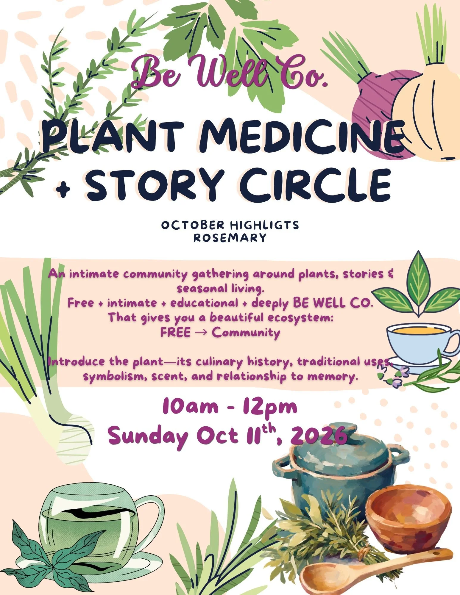 PLANT MEDICINE + STORY CIRCLE